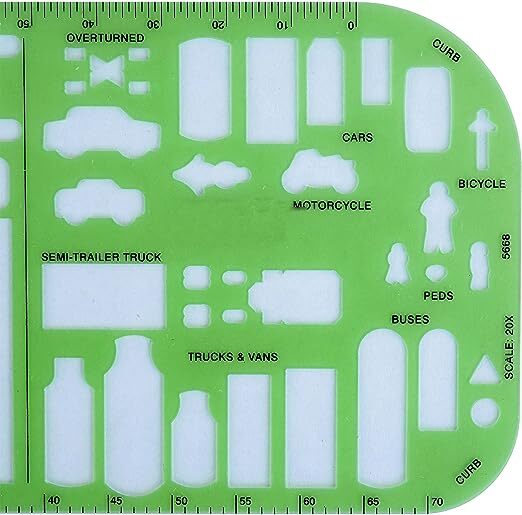 Crime Scene Traffic Drawing Template