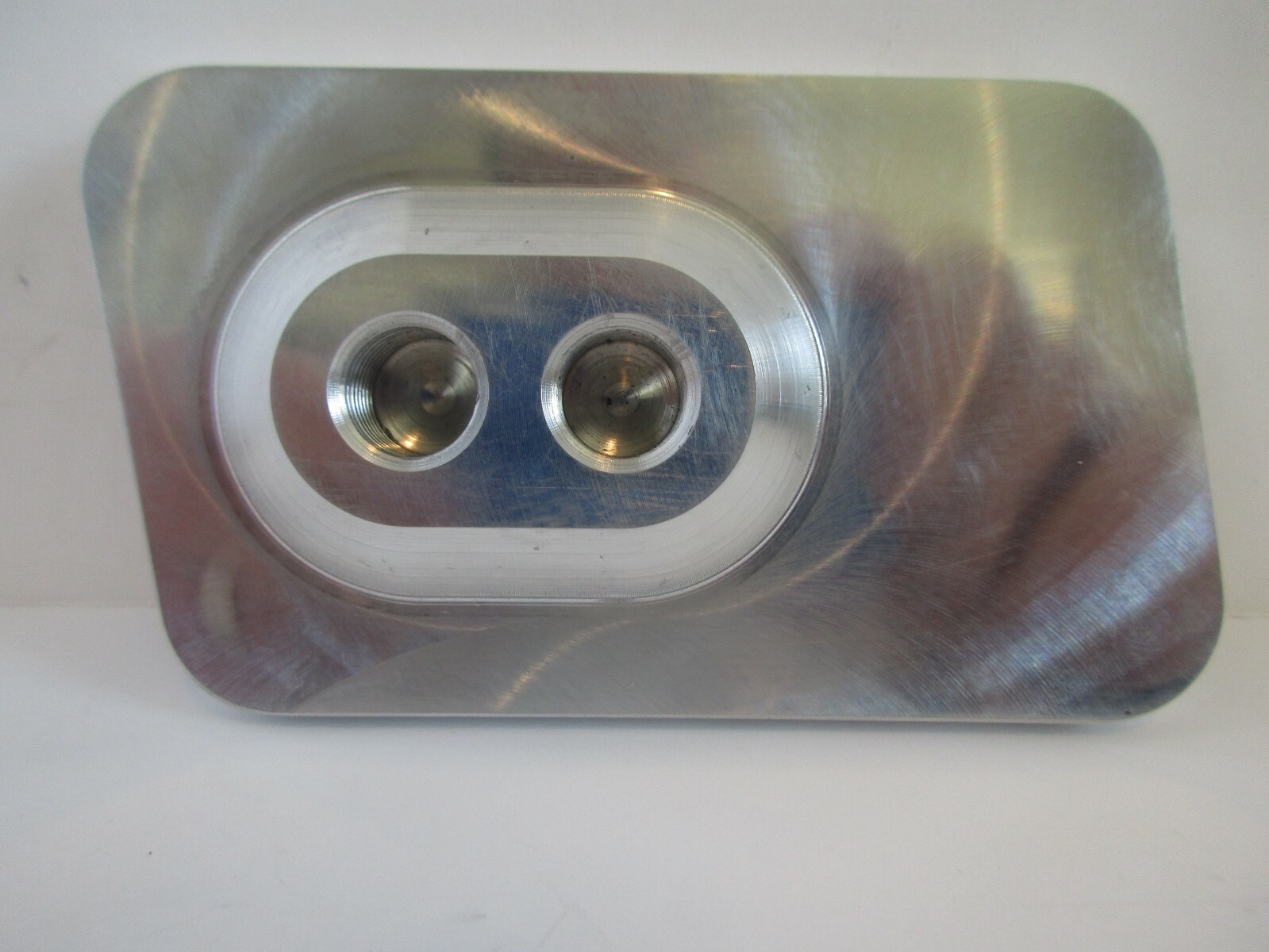 POLISHED BILLET ALUMINUM BRAKE PEDAL PAD RECTANGLE CHEVY FORD HOT ROD #8500POL