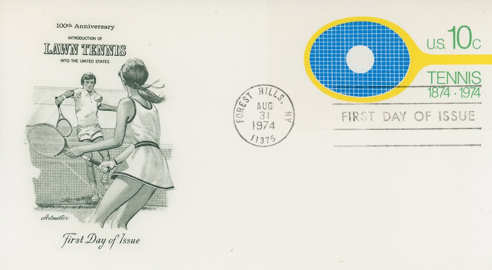 US U569 Lawn Tennis Stationery Artmaster