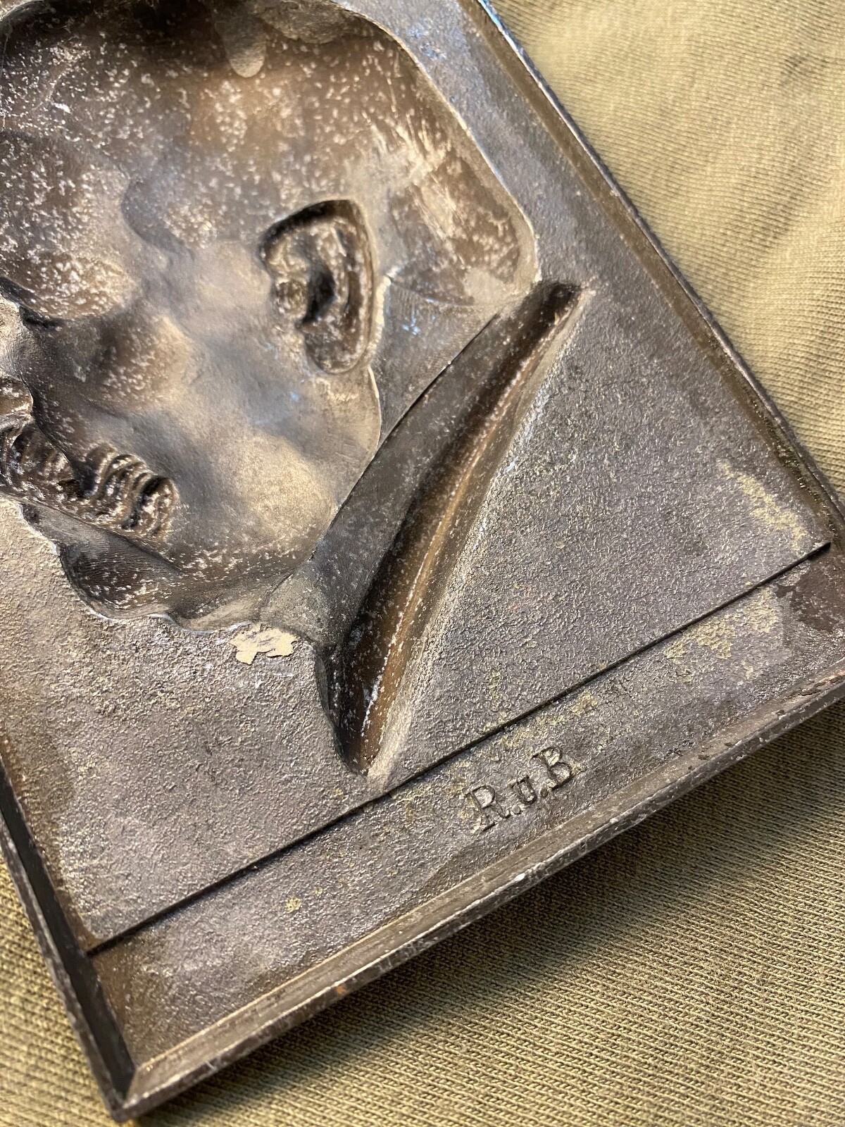 Original WWI German Hindenburg Plaque