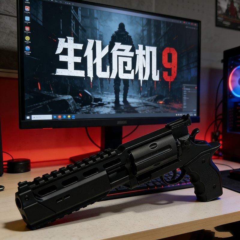 Hand Cannon Replica Prop Toy for Cosplay Resident Evil 9:Requiem