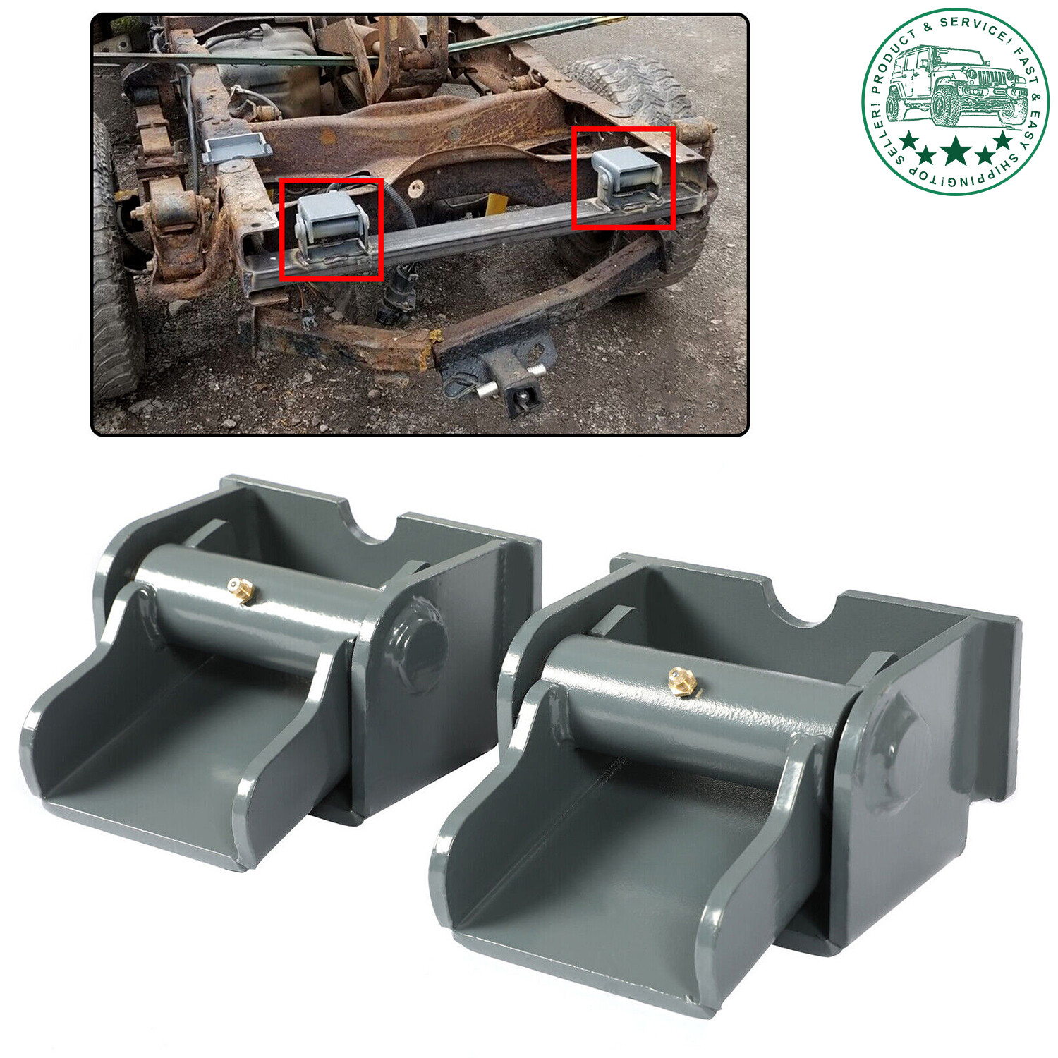 2X Dump Truck Trailer Dump Body Hinges Heavy Duty Steel Weld on Powder Coated