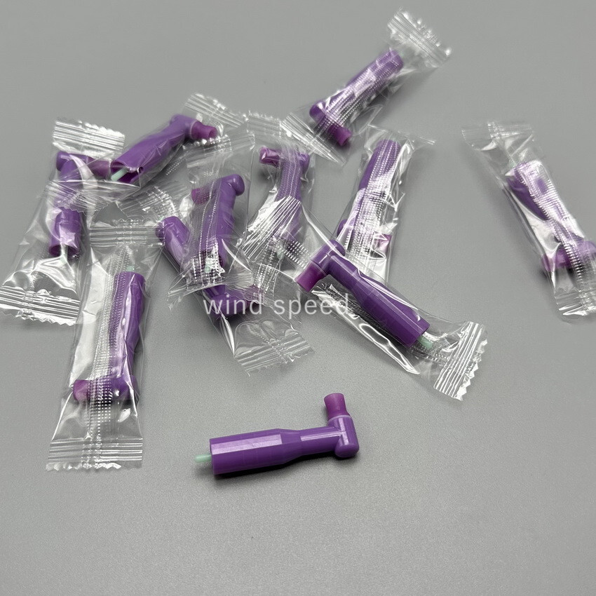 Dental disposable prophy angles Soft cup Latex Free 90° Polishing Cups Purple
