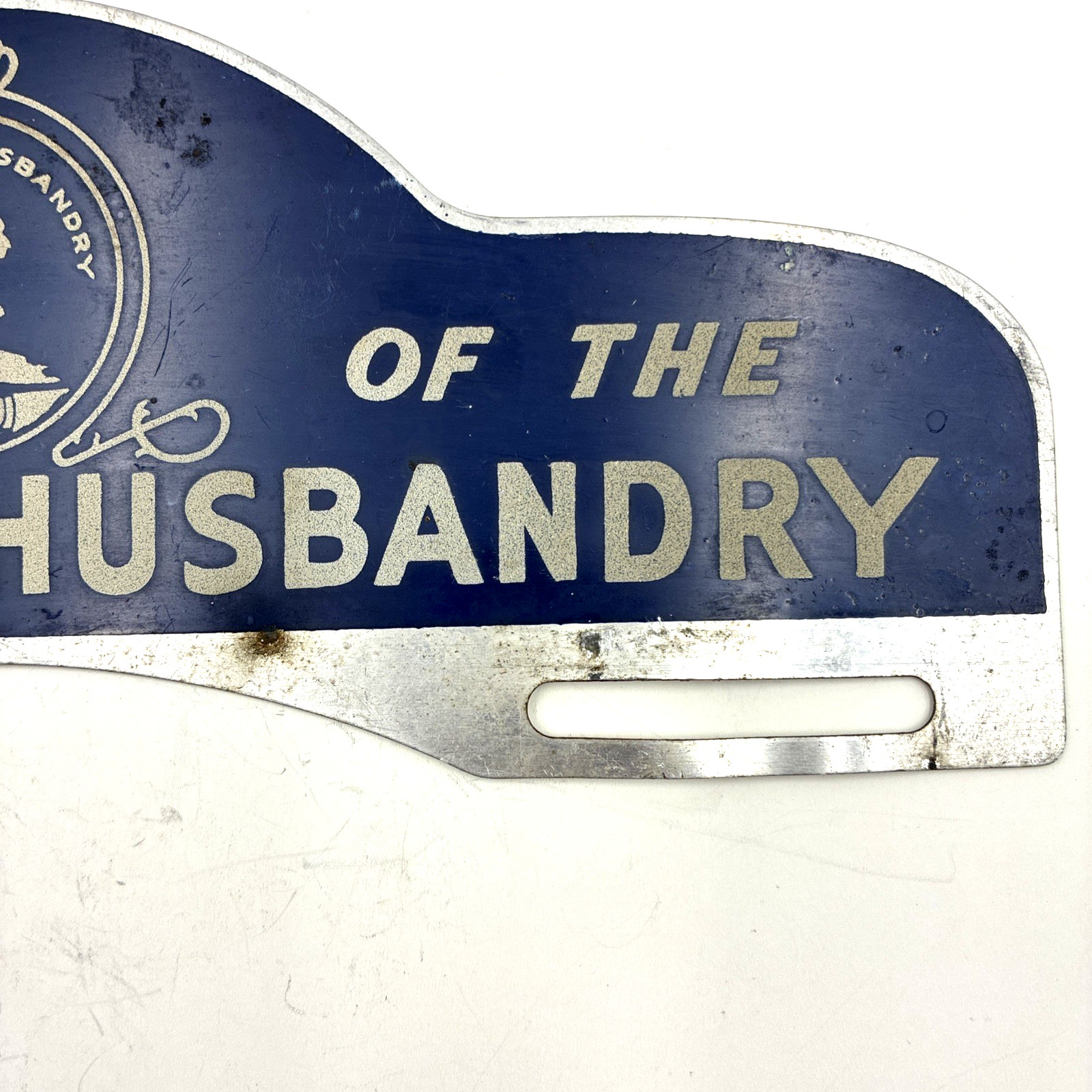 Vintage Grange Patrons of Husbandry Member 4"x11" Metal Sign Authentic a339