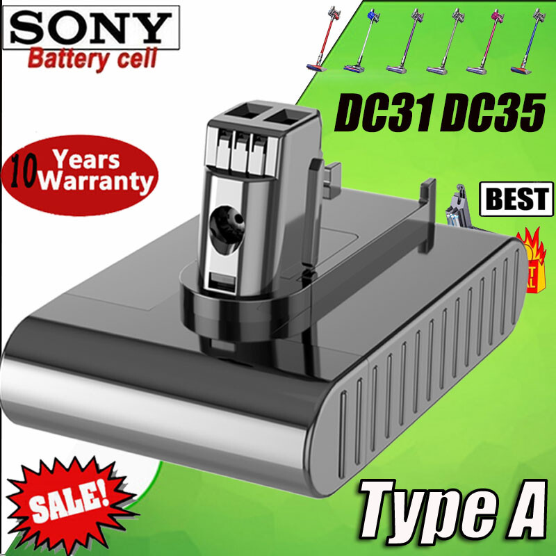 8000mAh For Dyson DC31 Battery DC34 DC35 DC45 DC44 Type A Animal Vacuum 17083-03