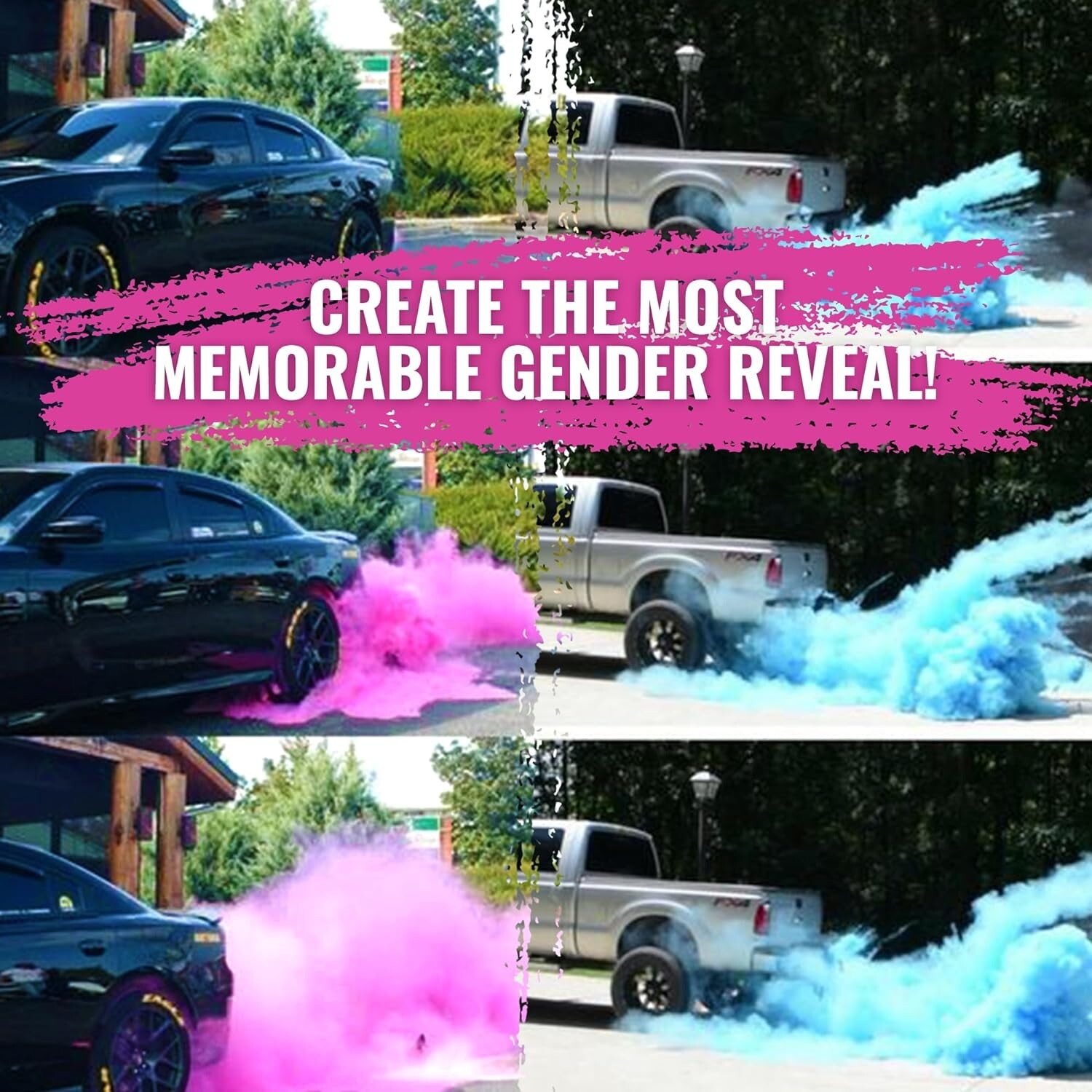 Color Blaze - 15lbs Pink & 15lbs Blue Color Powder Gender Reveal Baby Girl Holi