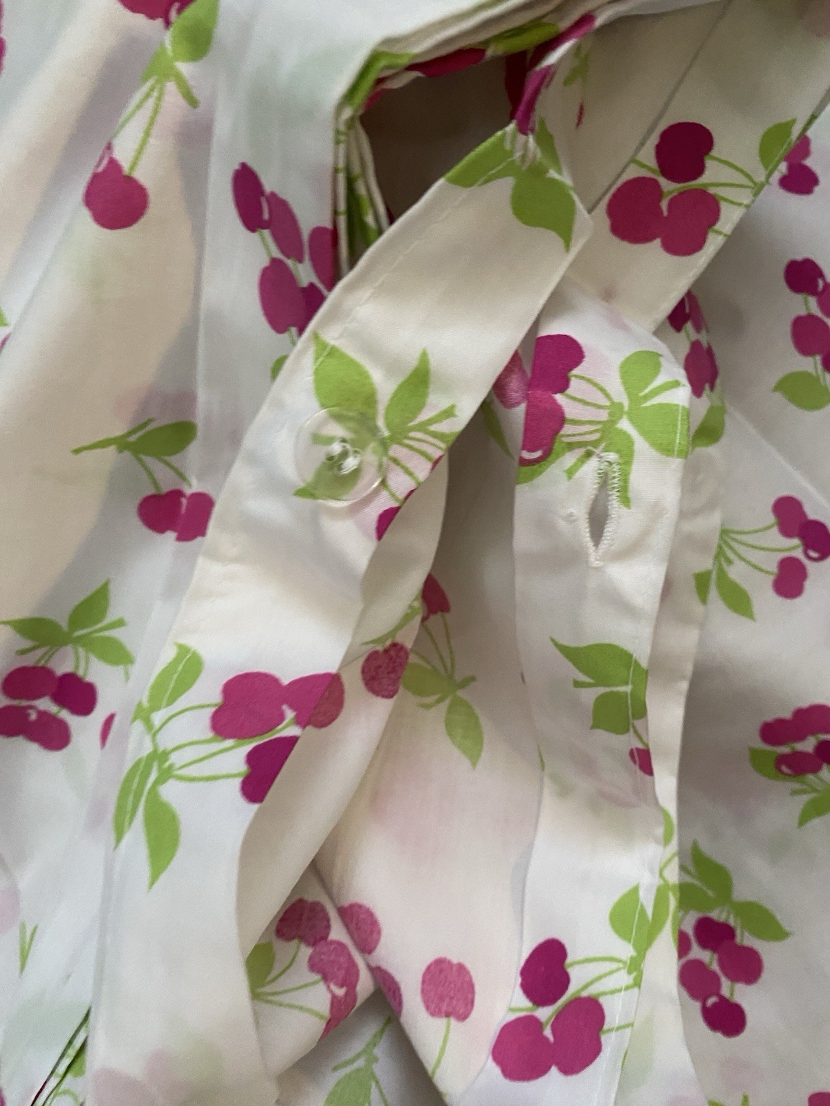 Company Store Kids Cotton Queen Size Duvet Cover Cherries Cherry Print NWOT New