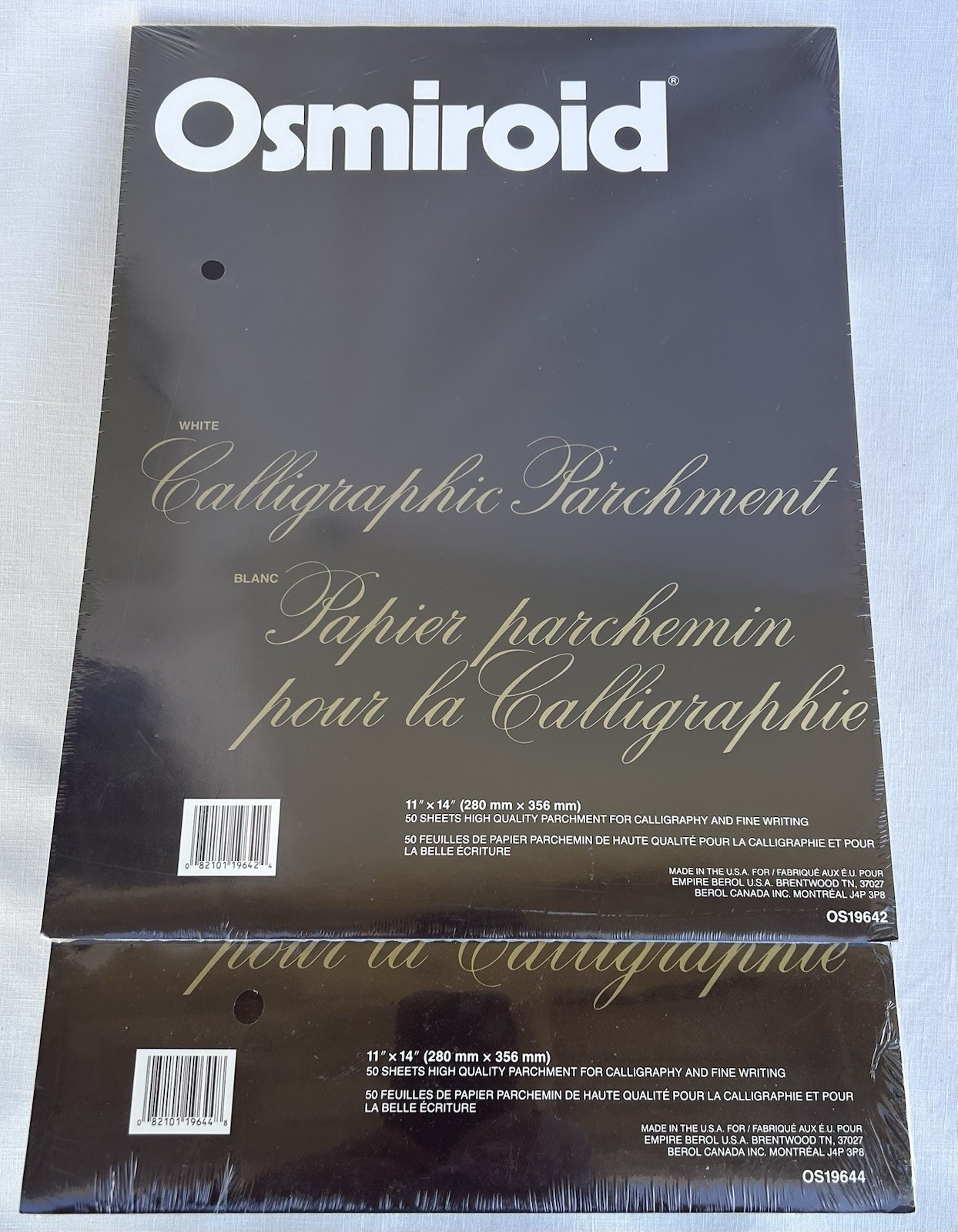 4 SEALED Packs Osmiroid Calligraphic Parchment (Paper) ALL PACKAGES SEALED