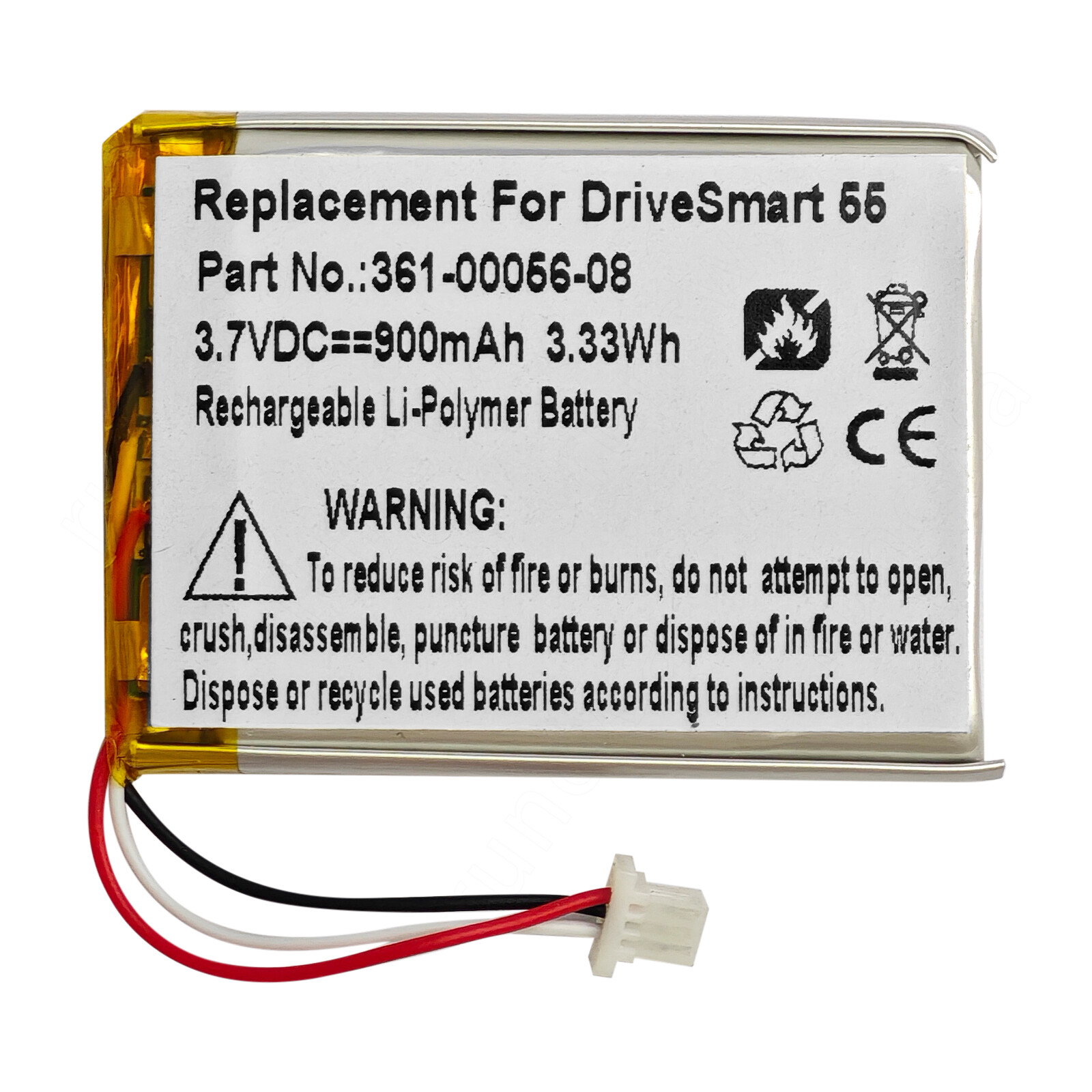 3.7V 900mAh Replacement Battery 361-00056-08 For Garmin Drive 60 61 GPS + TOOL