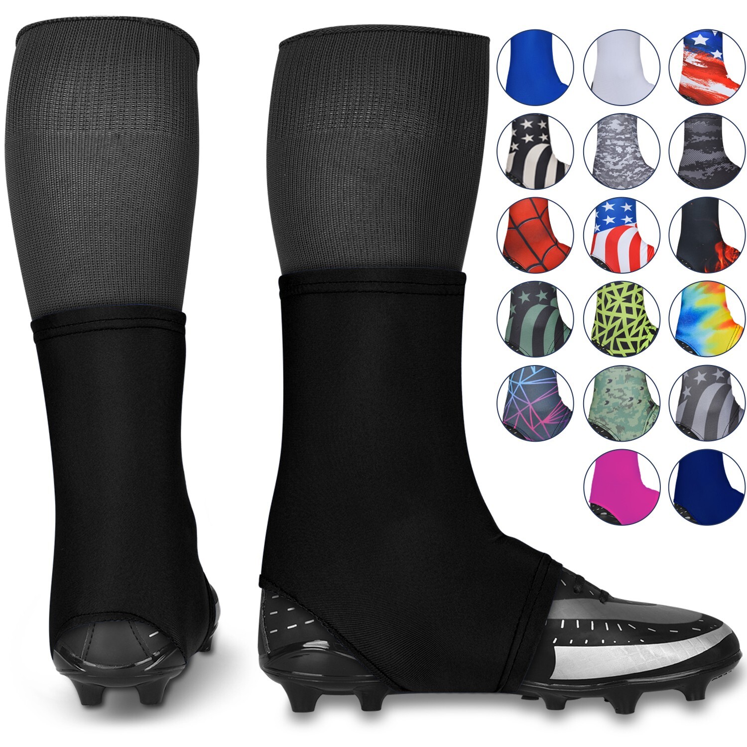 Exxact Sports Football Spat Covers, Spats for Men and Boys