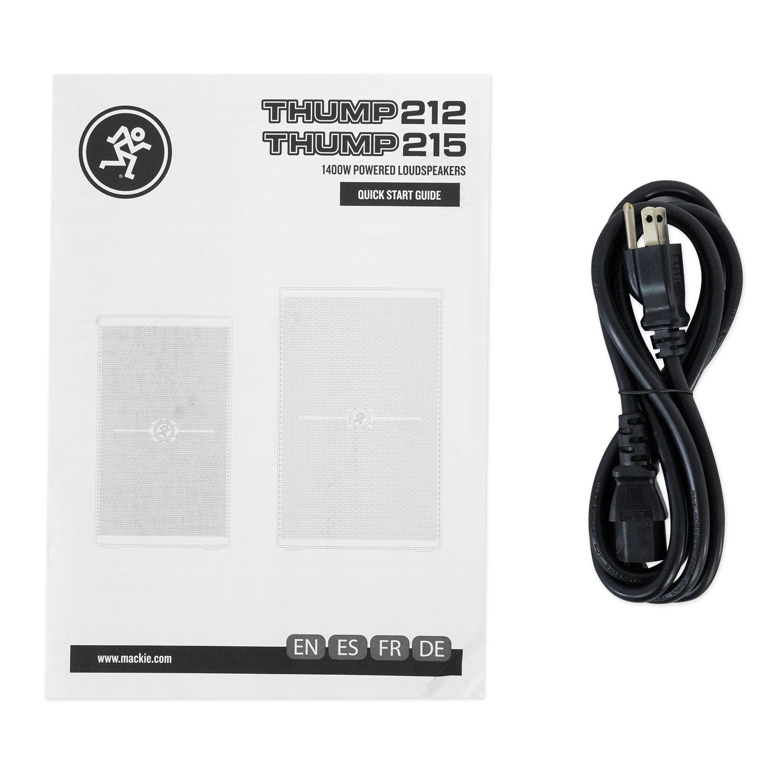 (2) Mackie Thump215 15" 1400 Watt Powered Active DJ PA Speakers Thump 215