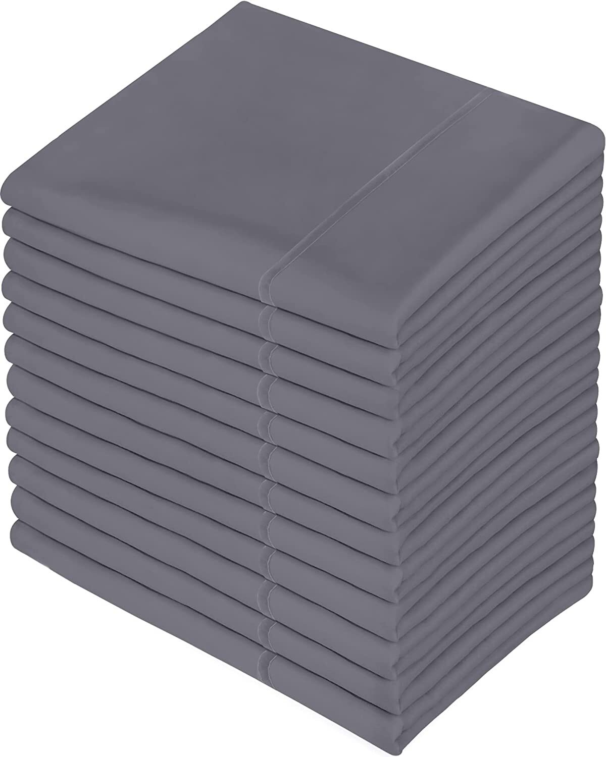 Pillowcases 12 Pack King ,Queen Pillowcase Set Microfiber Fabric Utopia Bedding