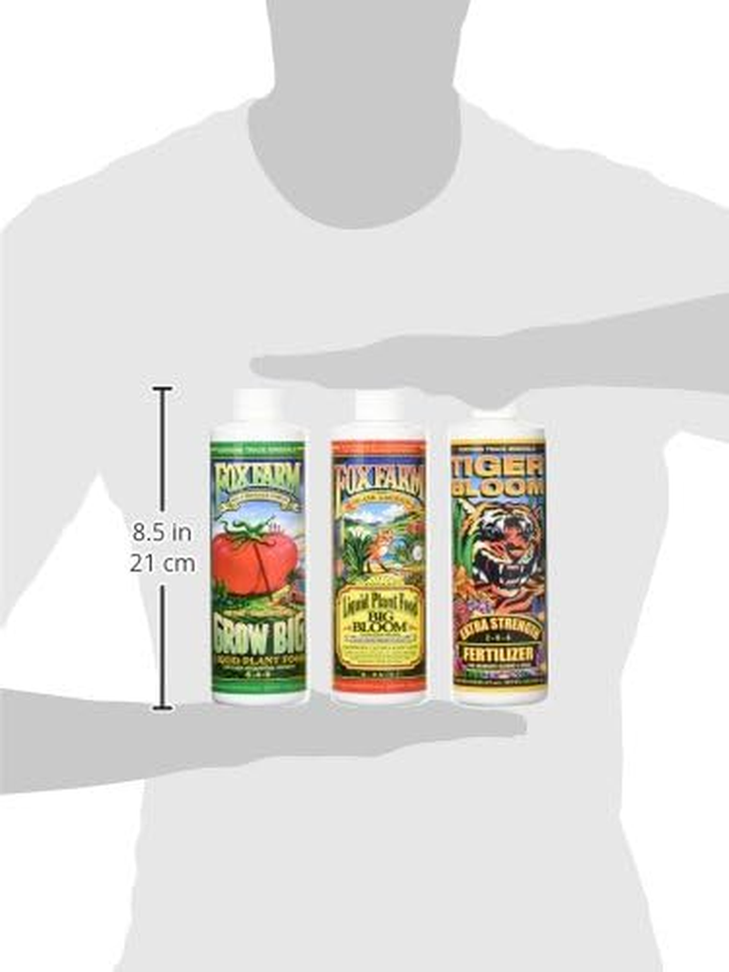 Fox Farm Liquid Nutrient Trio Soil Formula Big Bloom Grow Big Tiger Bloom 3Pack