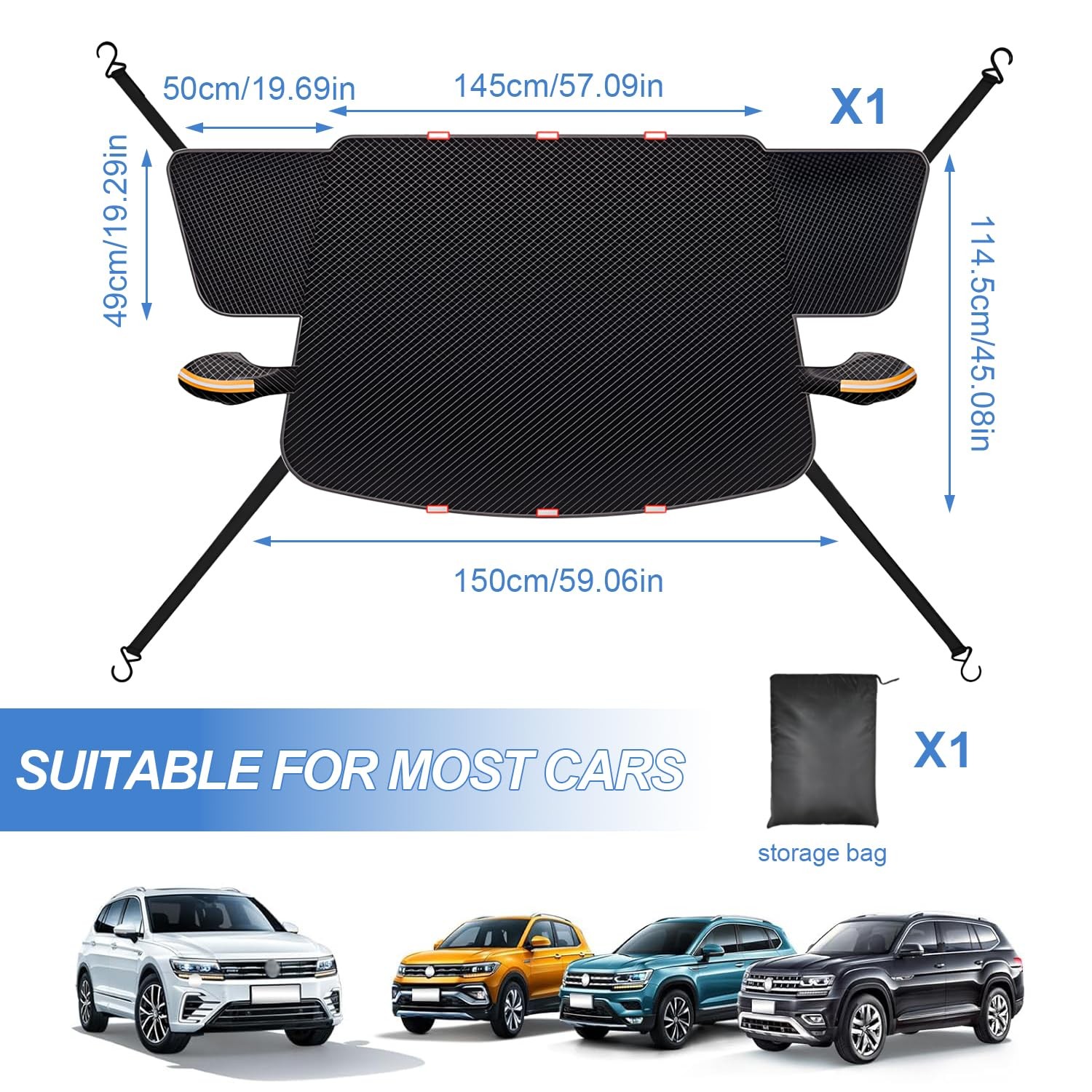 Car Windshield Cover Protector Winter Snow Ice Rain Dust Frost Guard Sun Shade