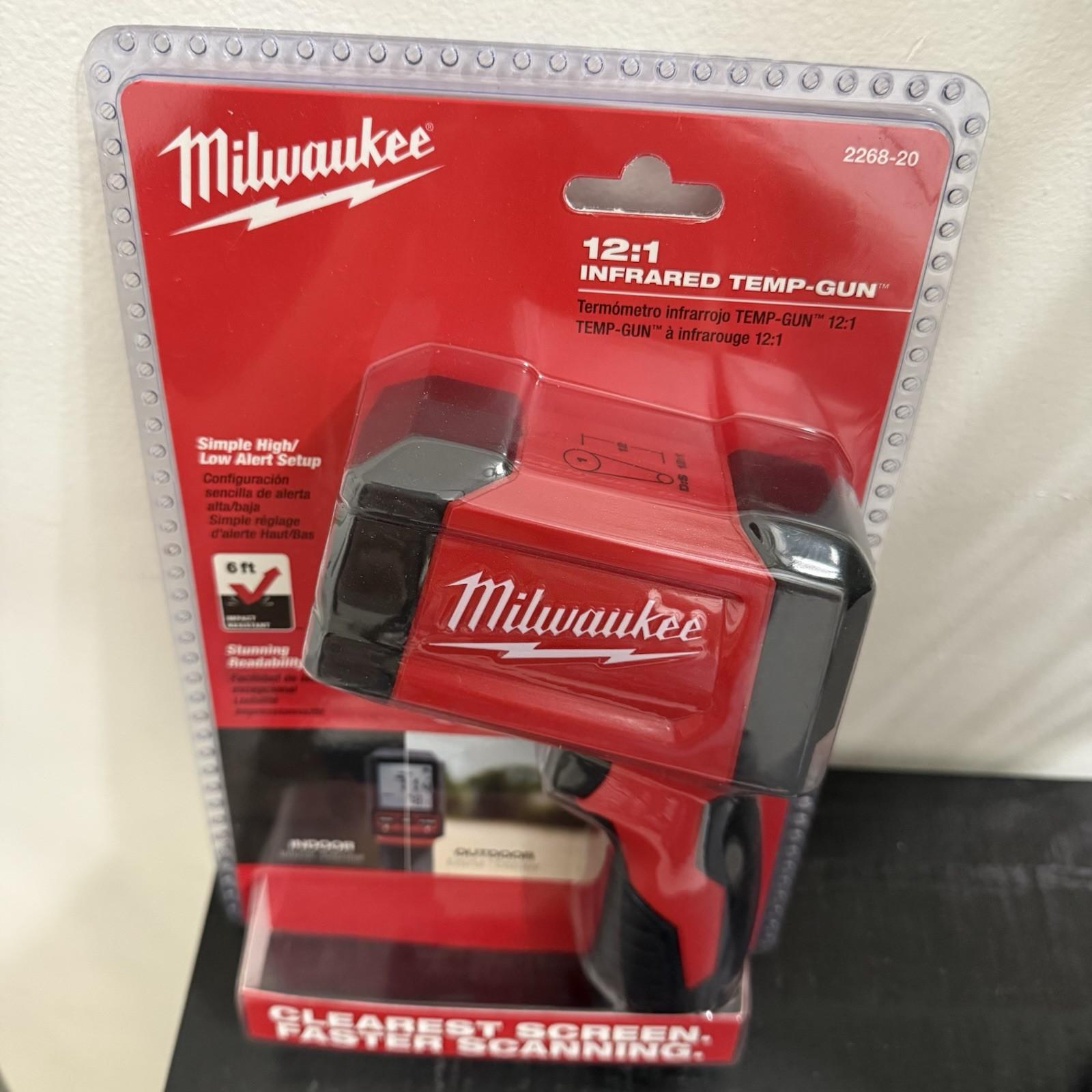 Milwaukee 2268-20 12:1 INFRARED TEMP GUN With 9V Battery New With Tags NWT