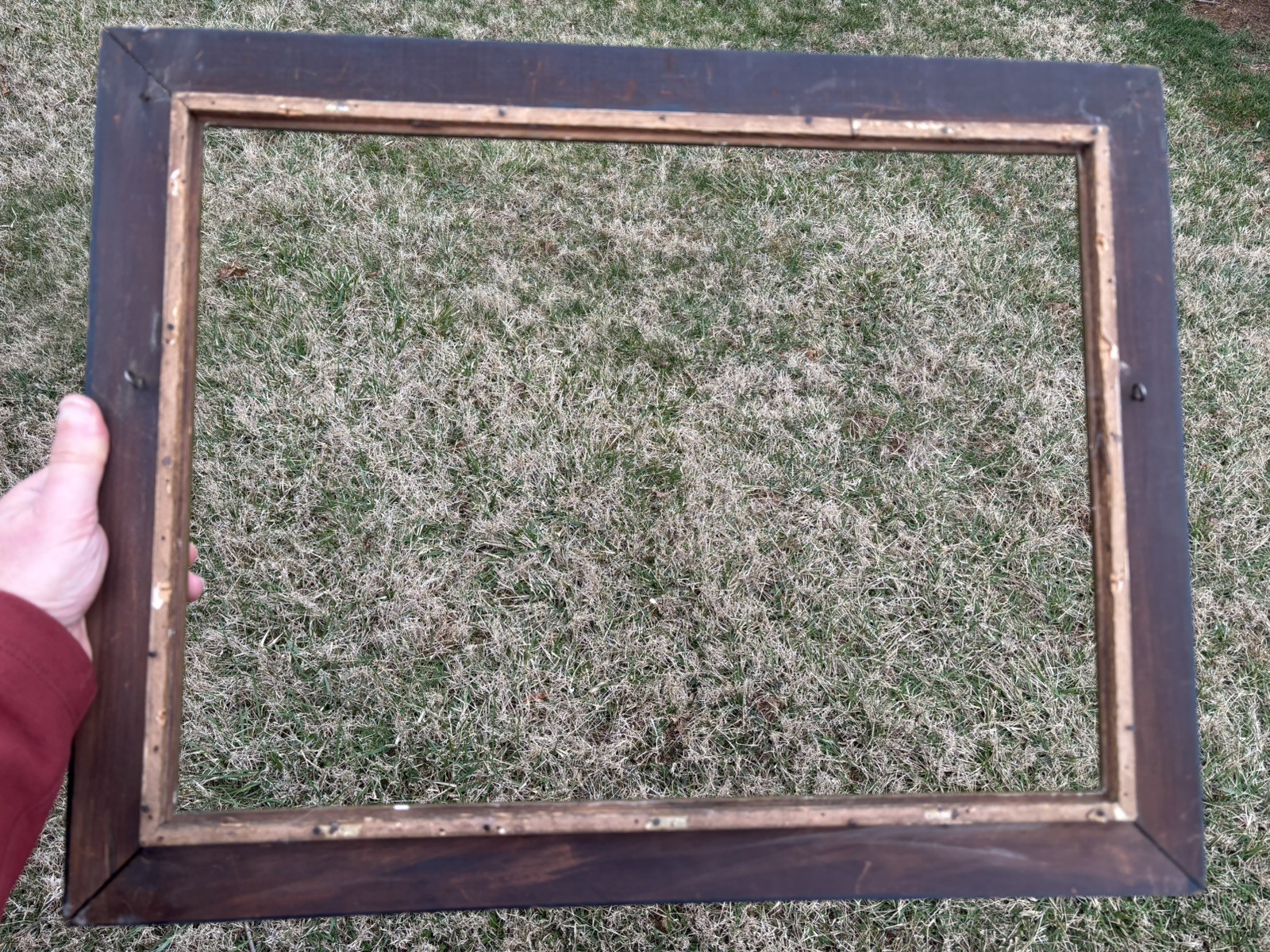 WABASH RR Railroad Antique late 1800s Picture Frame with original Gold Fillet