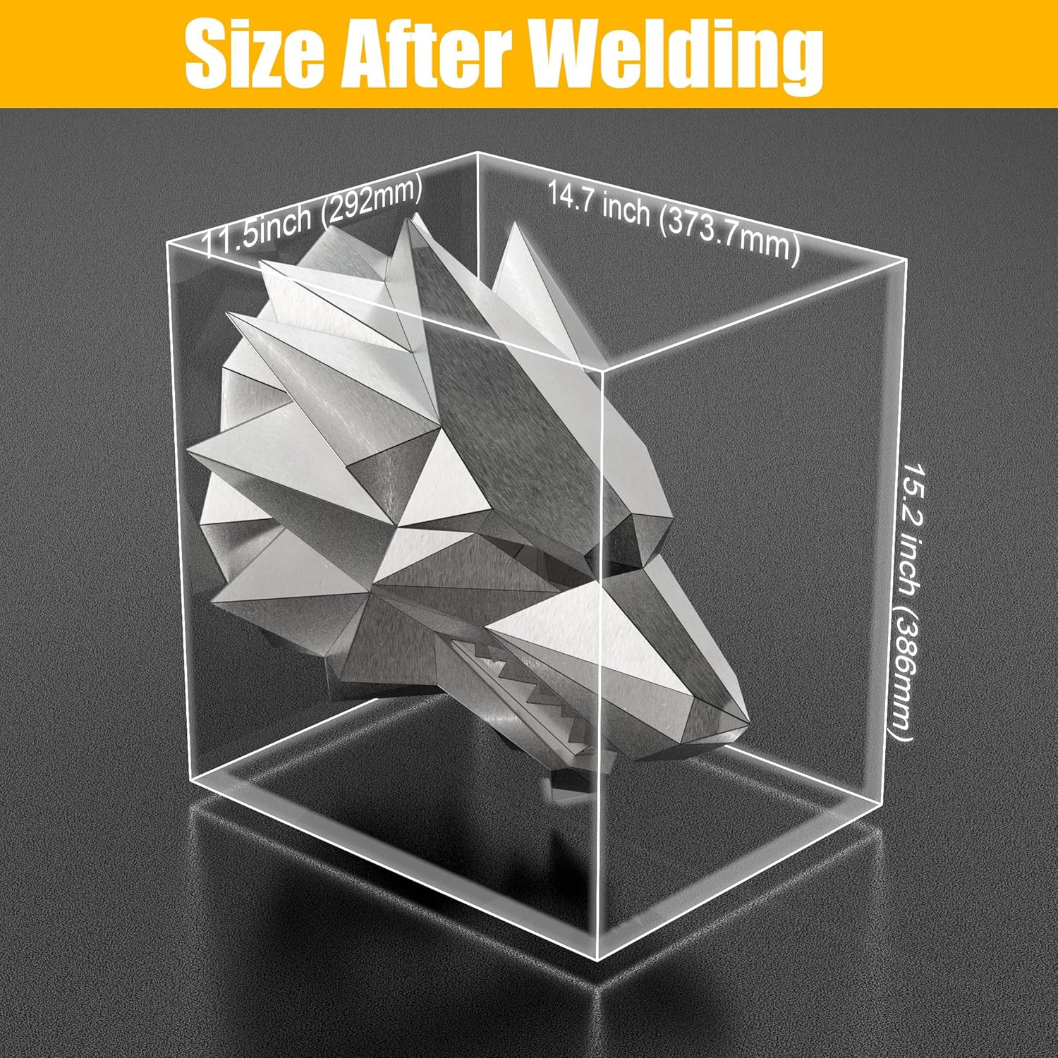 Dire Wolf Head Welding Kit for Beginners Practice,201 Stainless Steel Welding Co