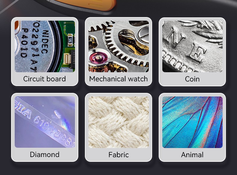 500X Digital Microscope 1080P 2.0inch Video Coin Microscop with Magnifying Glass