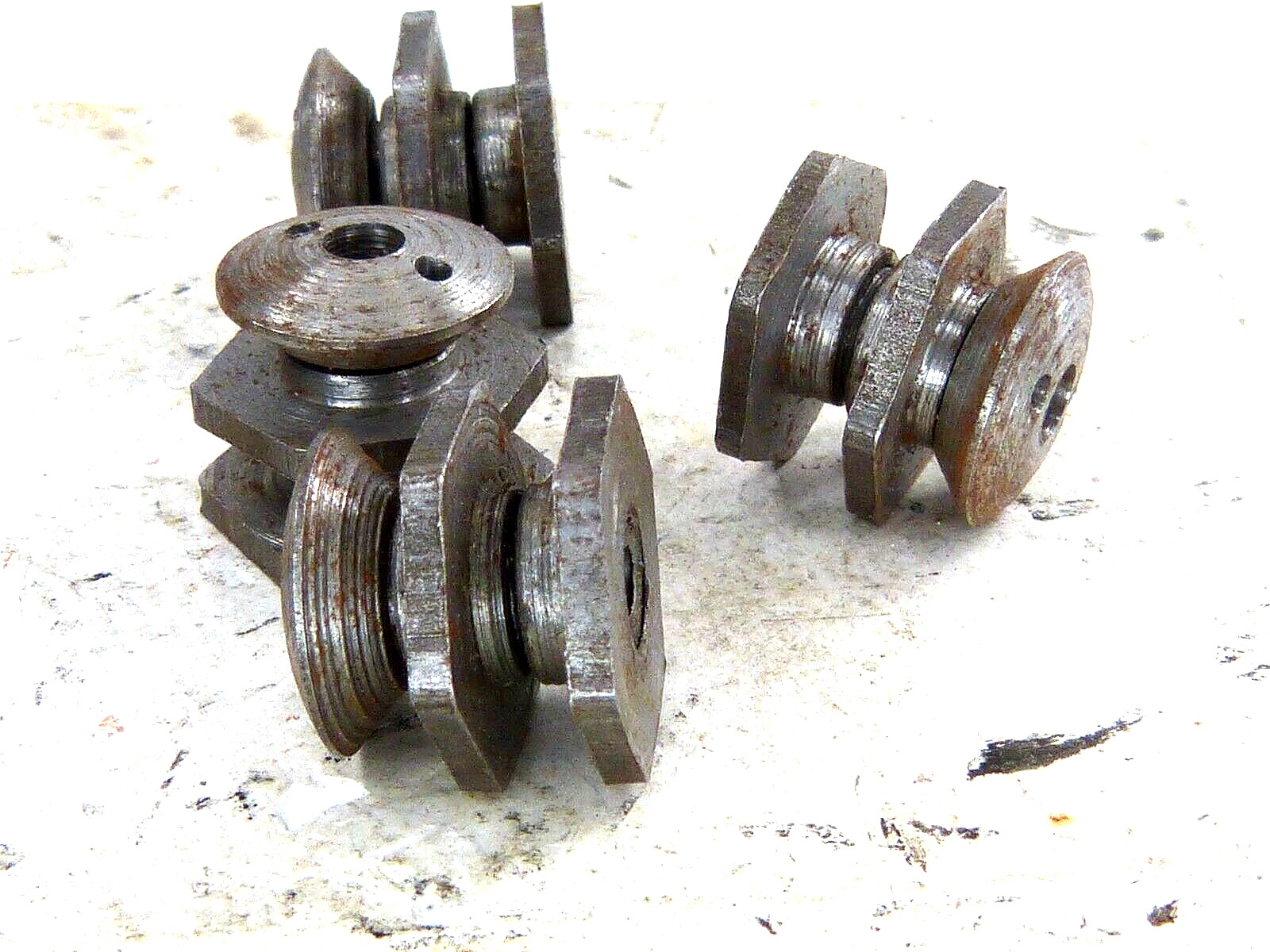 Vintage M38 German Paratrooper Helmet Liner Steel Nuts & Bolts Set Spanner