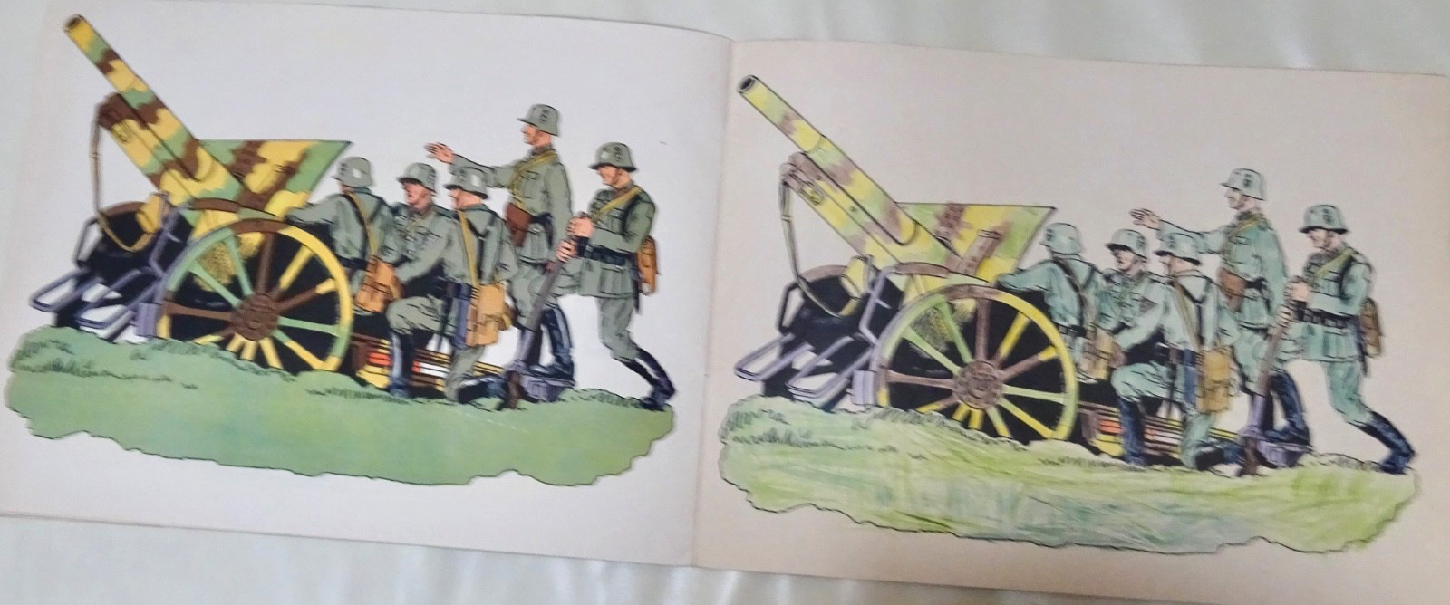 German Third Reich book 1938 Soldaten (soldiers) Win Malbuch (coloring book) Pre