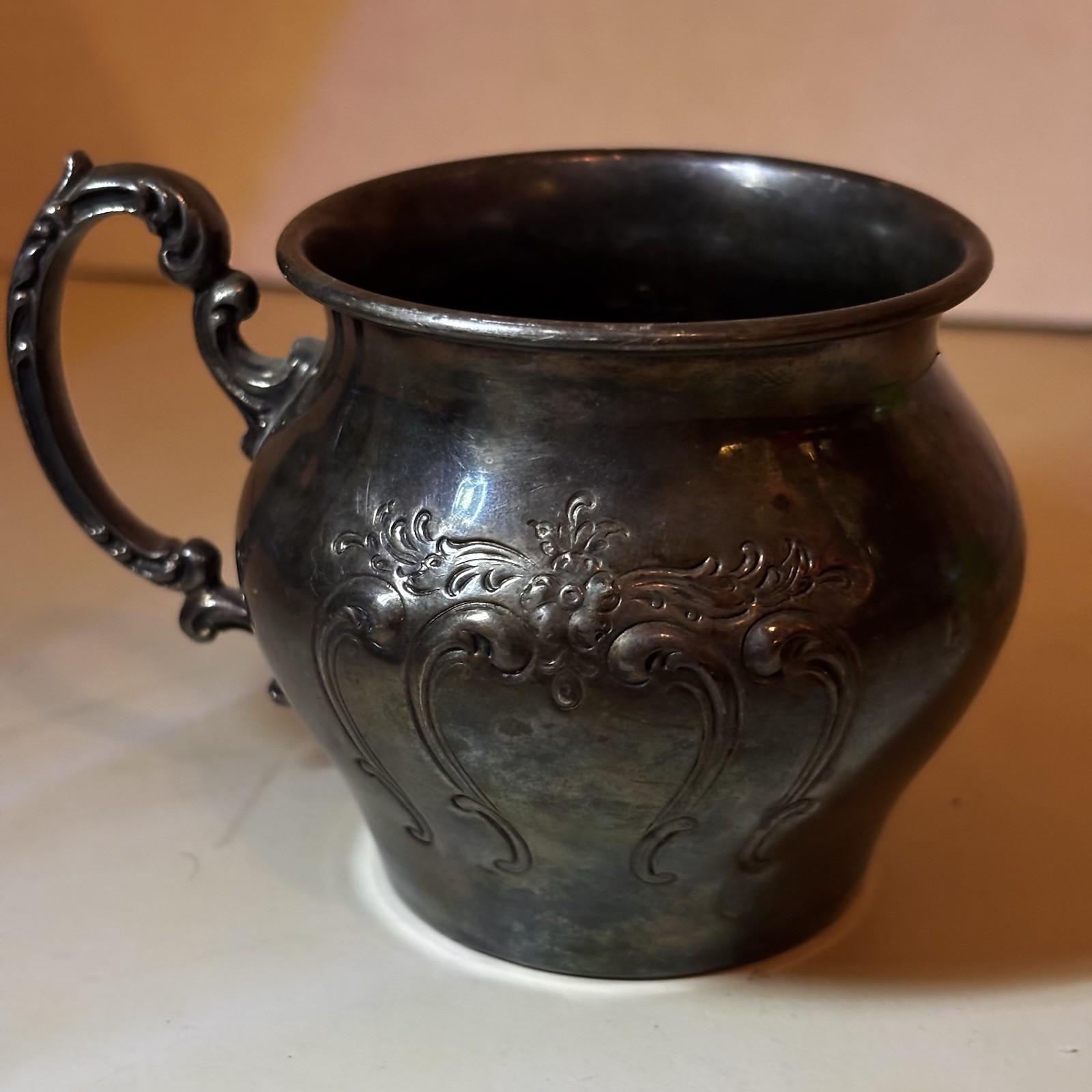 Rare Vintage Silver Chantilly Baby Cup Chastening by Gorham YO 1381 Tarnished