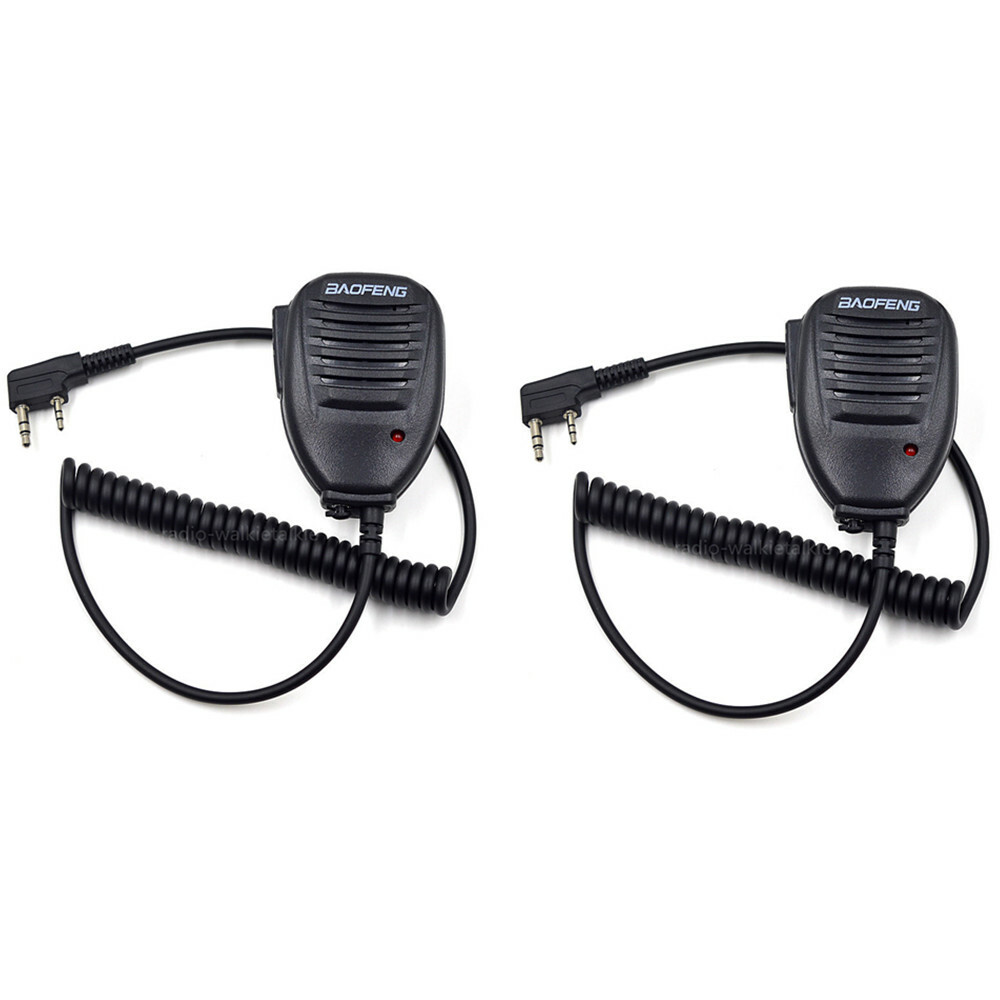 2X Speaker Microphone Baofeng UV-5R BF-888S UV-5RM Plus DM-32 K6 QUANSHENG UV-K5