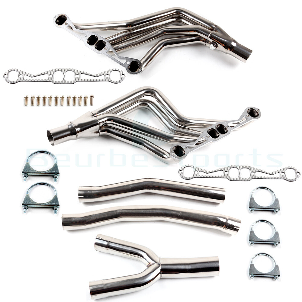 FOR 82-92 CAMARO STAINLESS STEEL LONG-TUBE HEADER EXHAUST MANIFOLD with Y-PIPE