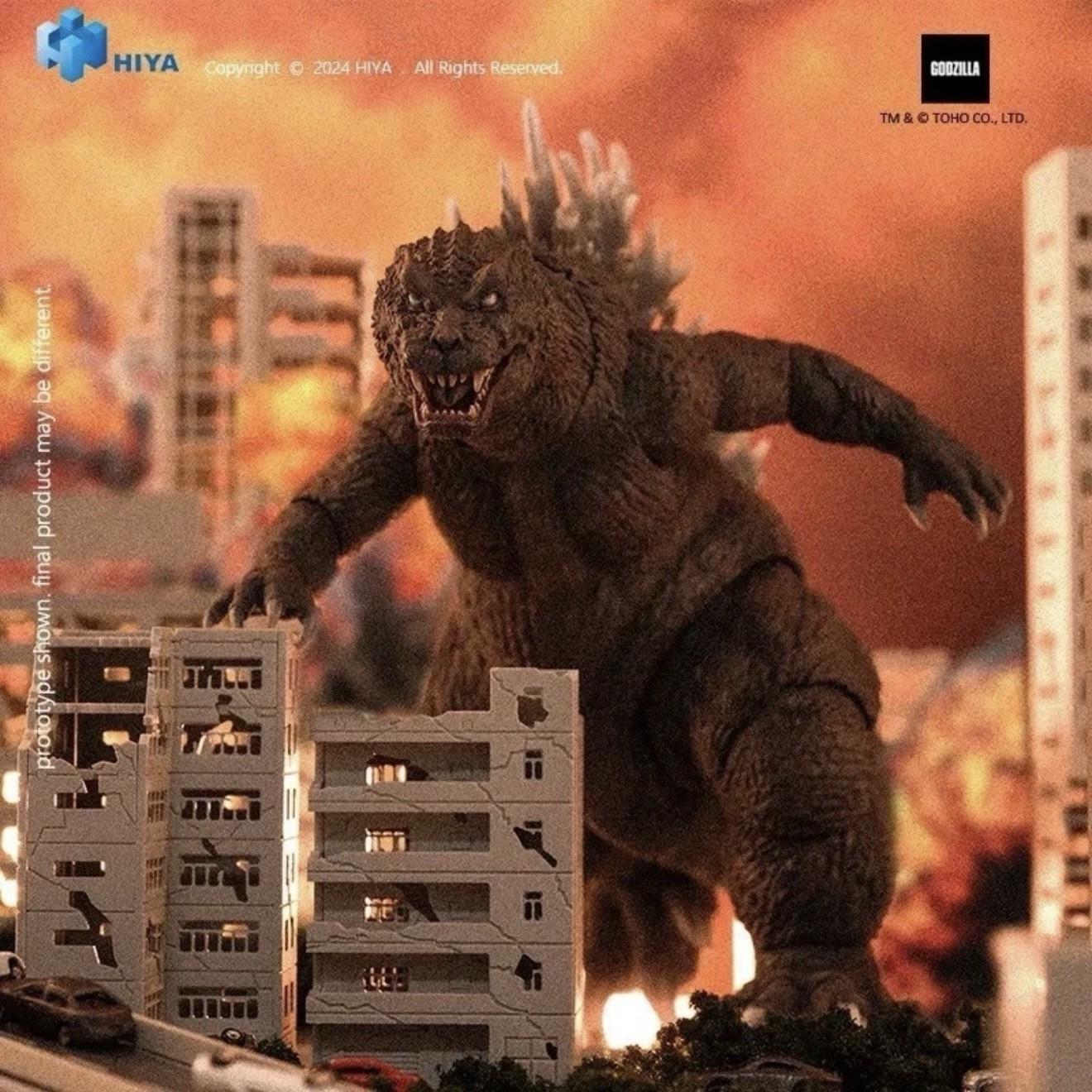 HIYA EXQUISITE BASIC GIANT MONSTERS ALL-OUT ATTACK GODZILLA (2001) ACTION FIGURE