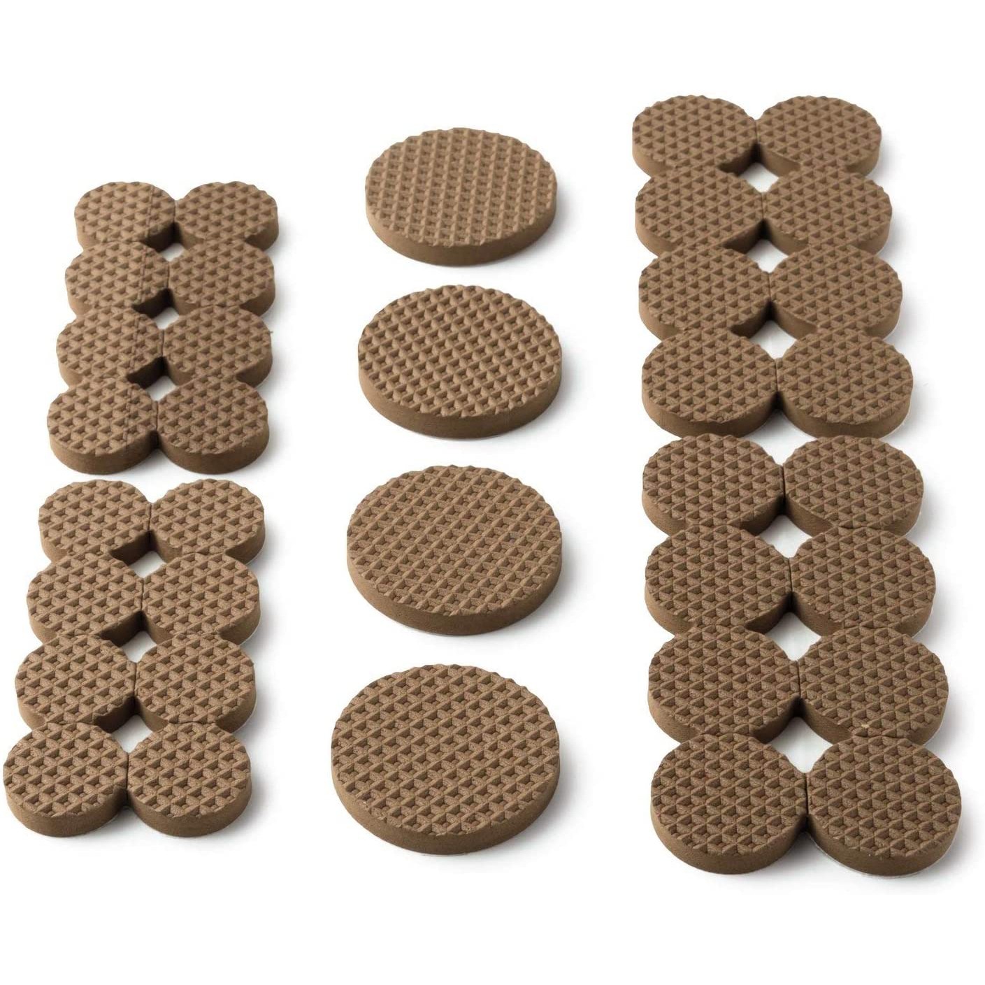 Scotch Gripping Pads: 1-inch diameter / 24-pack (Brown)