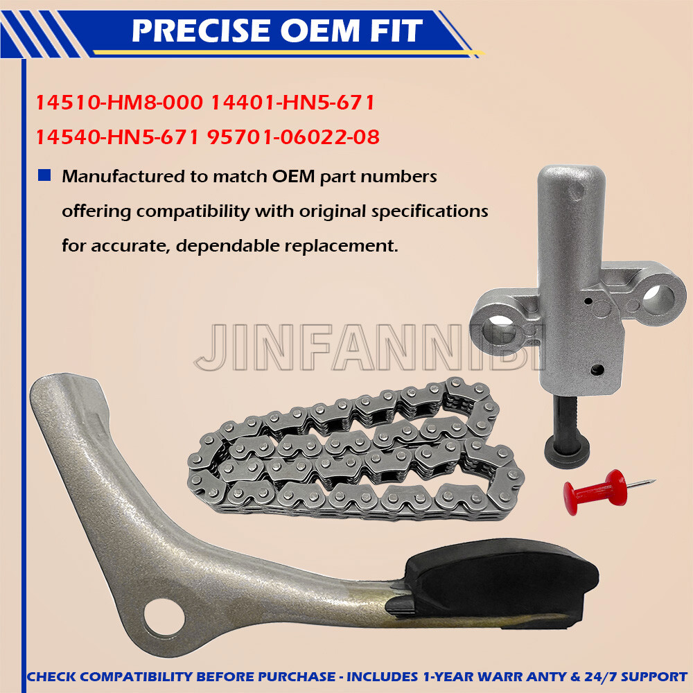 Cam Timing Chain Tensioner Arm Kit for Honda Recon 250 TRX250TM TRX250TE 02-2024