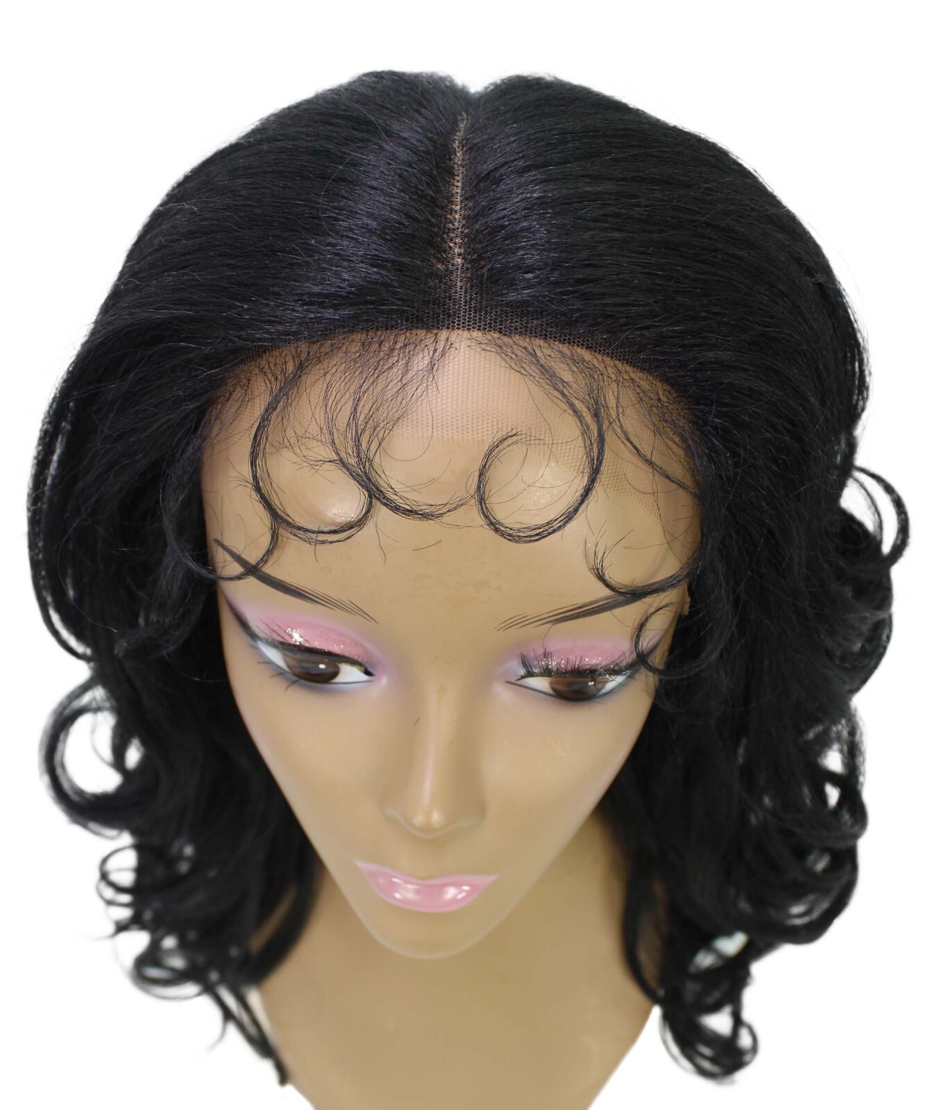LUXLUXE Kiara Wavy Layered 18 in Long T Part Lace Front Wig, Heat Resistant
