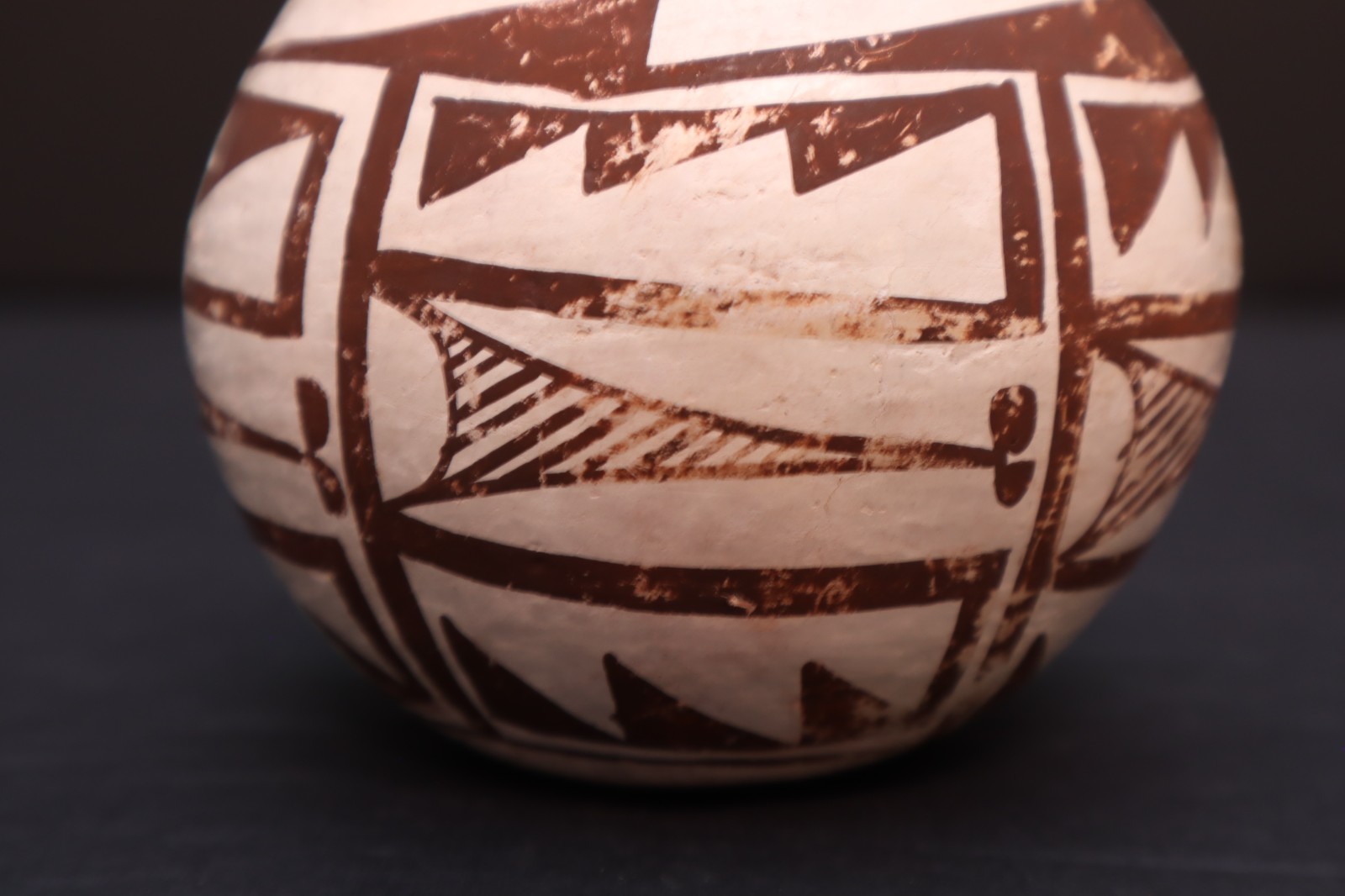 Antique Acoma Pueblo Pottery Polychrome Jar Jug Vase Pot Hand Coiled VTG Native