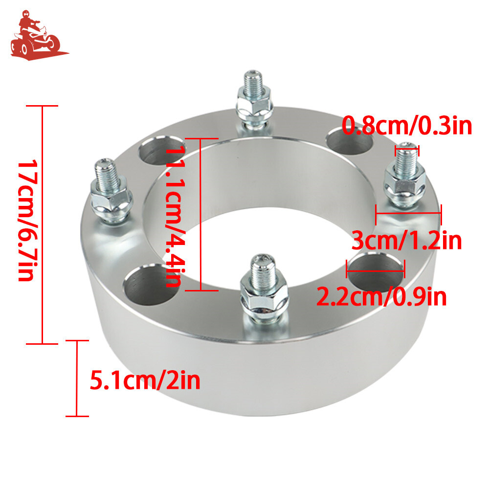 4× 2" 4x137 Wheel Spacers For Can-am Maverick Commander Outlander 400 Renegade
