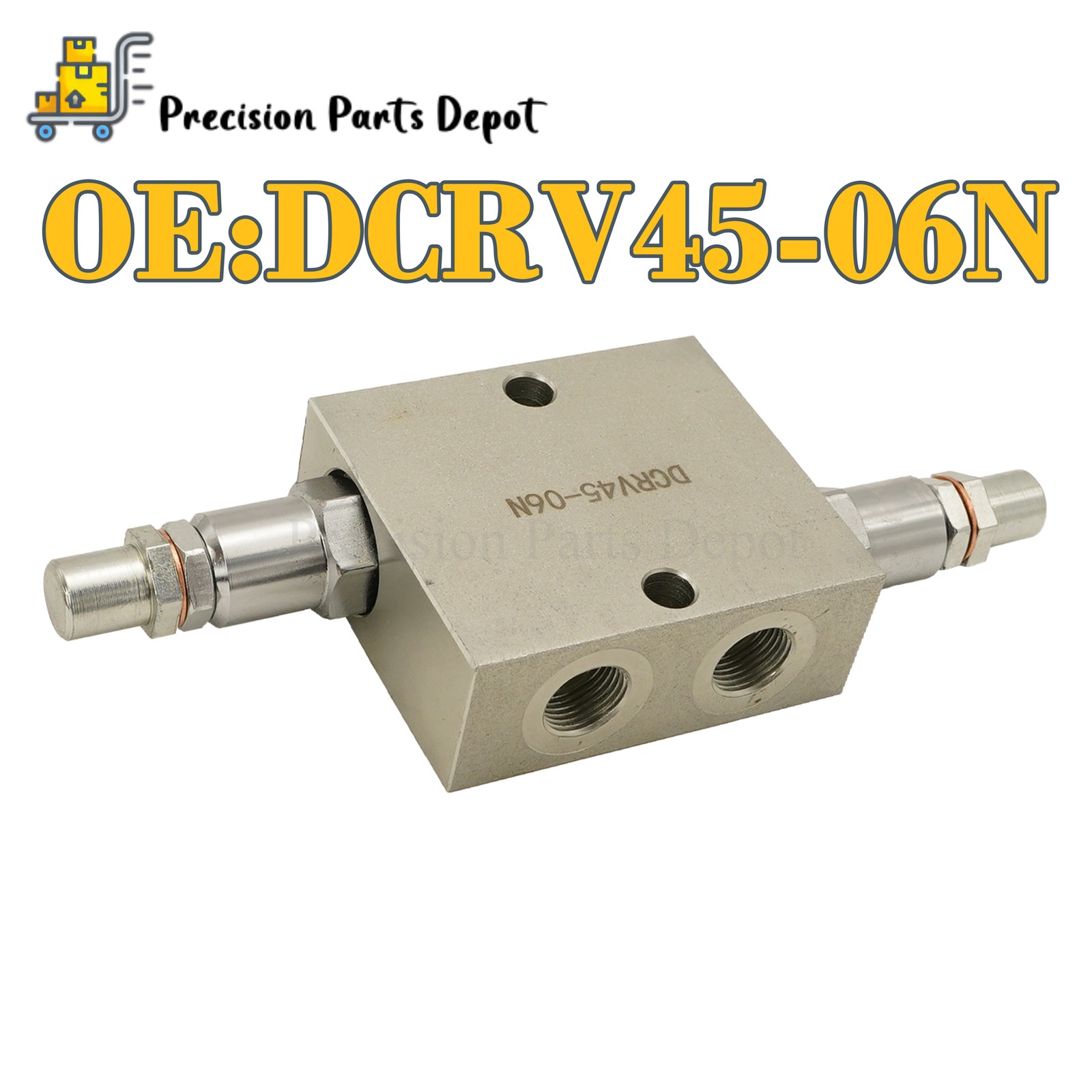 Dual Crossover Hydraulic Relief Cushion Valve 12 GPM Max Flow 3/8” NPT Ports