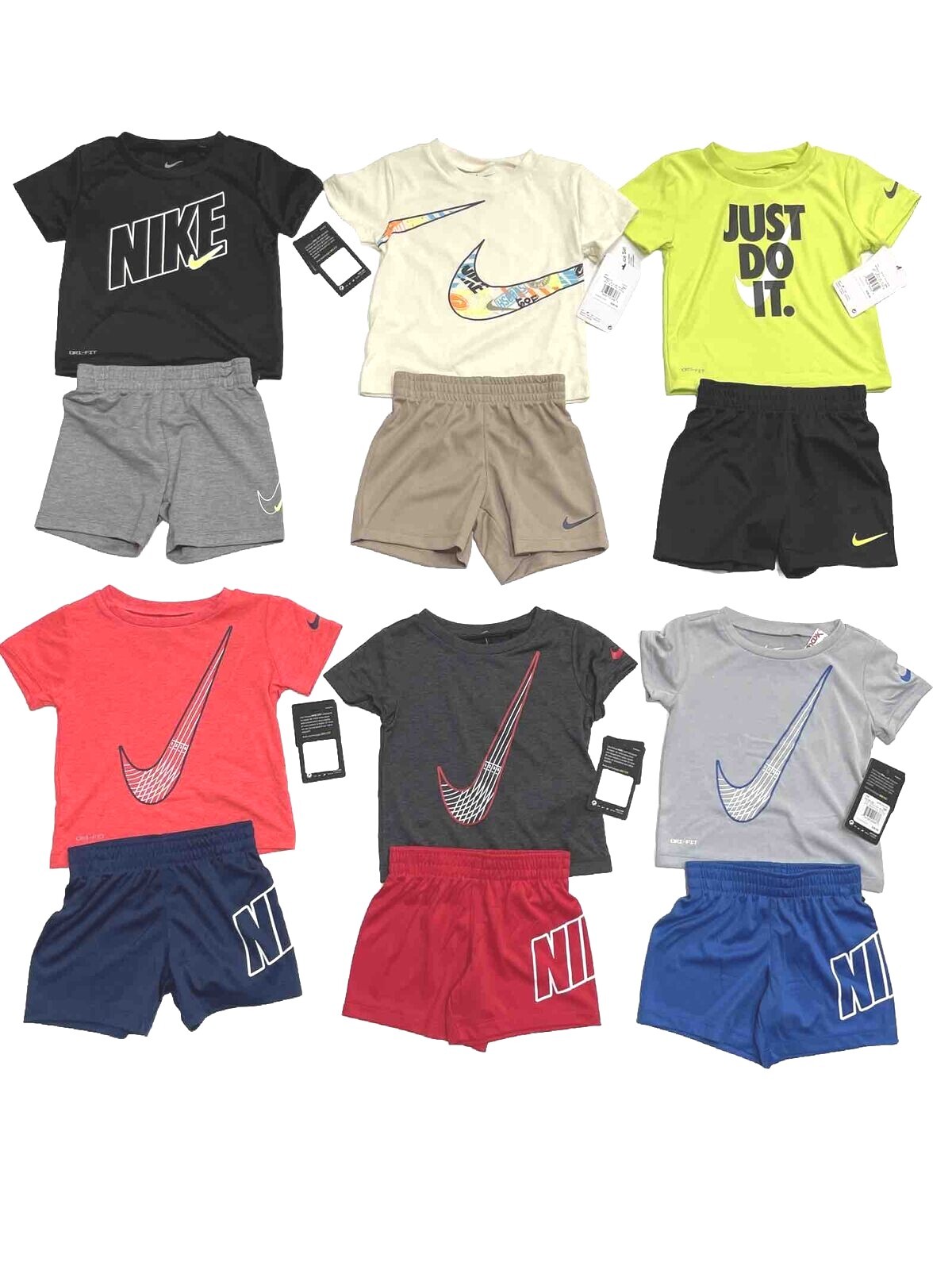 Nike Baby/Toddler Boy's Short Sets; Sizes 12M-4T, NWT; NEW STOCK IN NOW!!