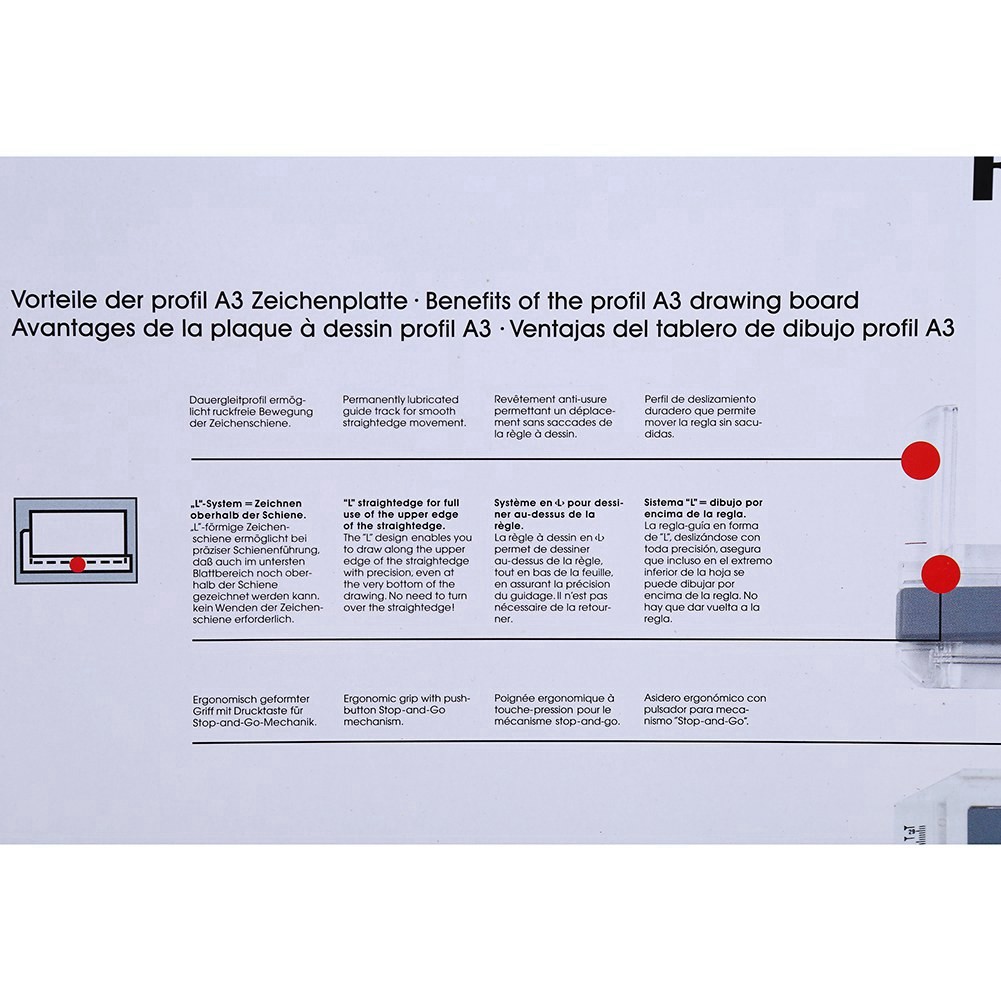 Hot A3 Drawing Board Portable Drafting Kit Table With Ruler UTS