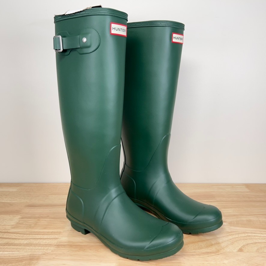 Hunter Original Tall Women's Rain Boots US 8 EU 39 Green