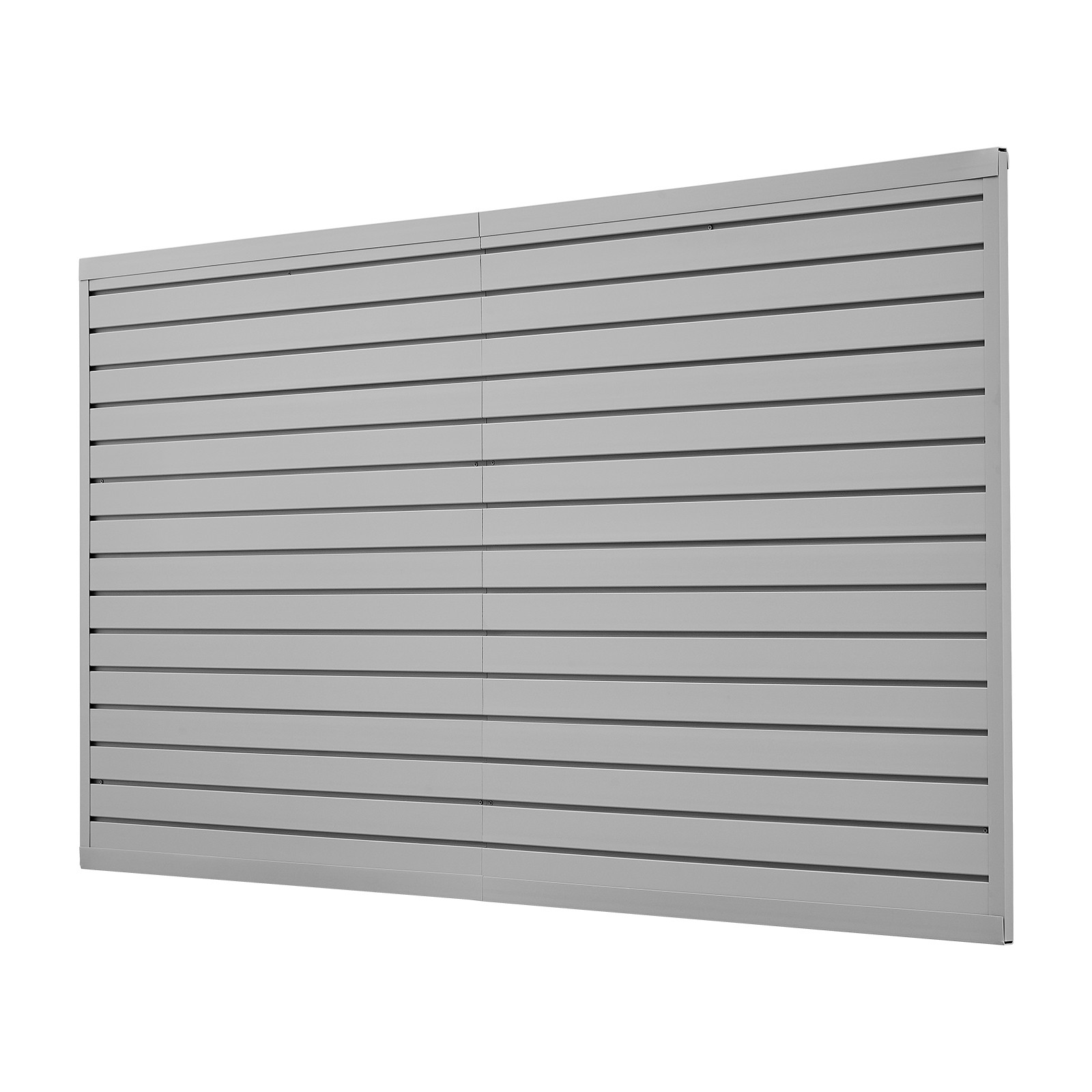 VEVOR 8 x 4 ft Slat Wall Paneling PVC Grey Garage Slatwall with Accessories