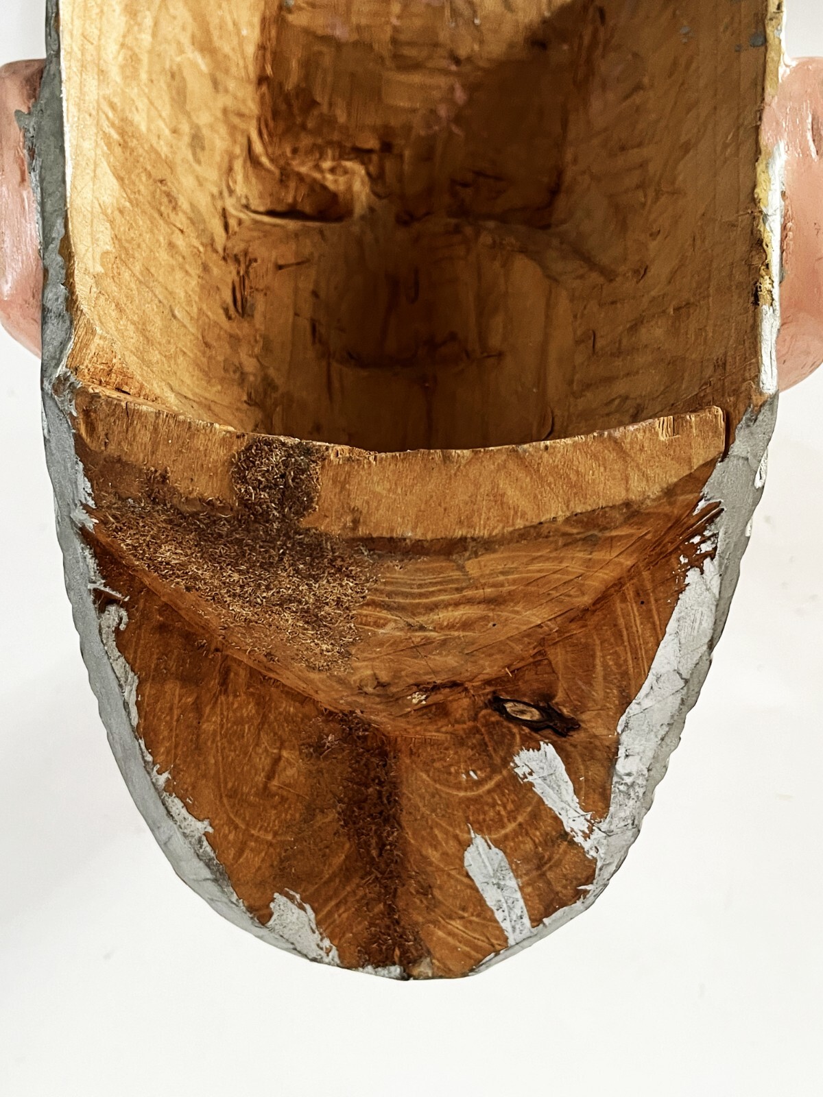 MEXICAN MICHOACAN FOLK ART HAND CARVED PASTORELAS ERMITANO HERMITANO DANCE MASK