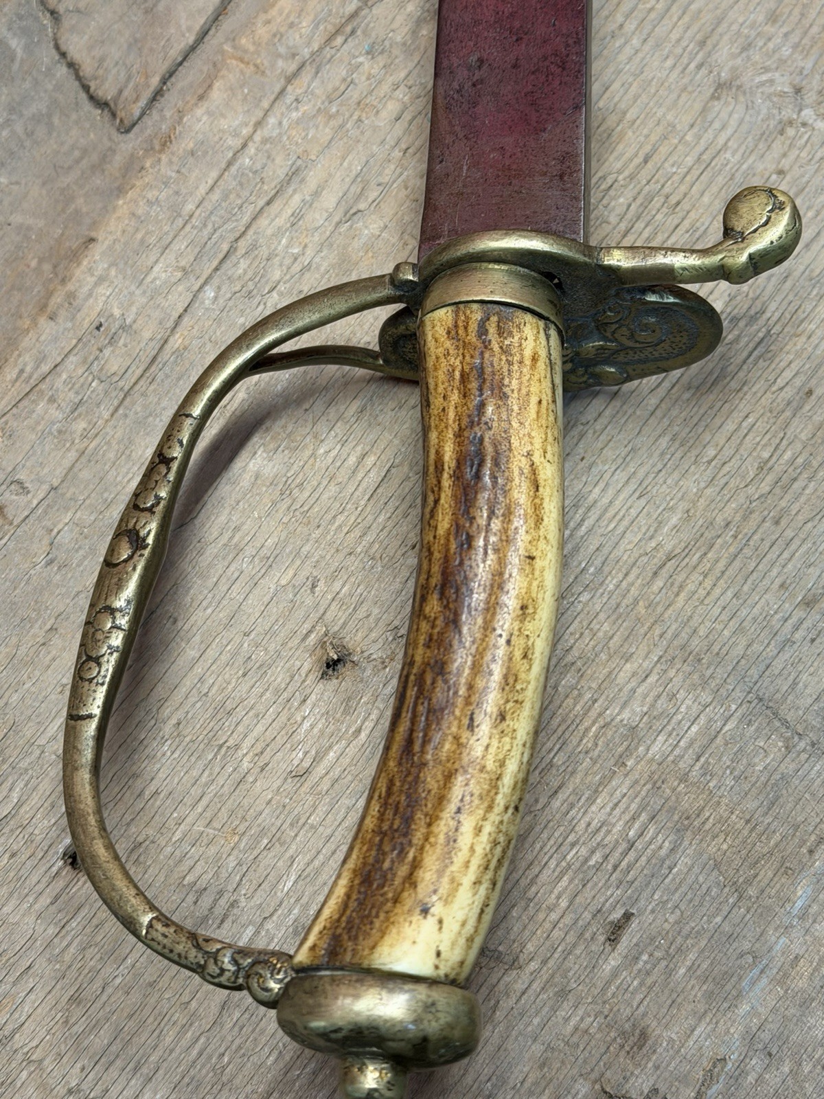Revolutionary War Era 1700s 18th Century European Cuttoe Hunting Sword
