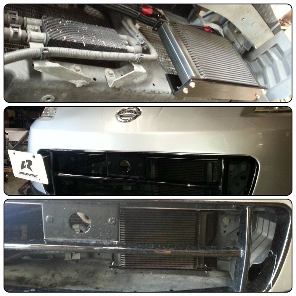 24 Row Core Oil Cooler Kit Bolt On For Nissan Z33 03-08 350Z FAIRLADY 370Z Z34