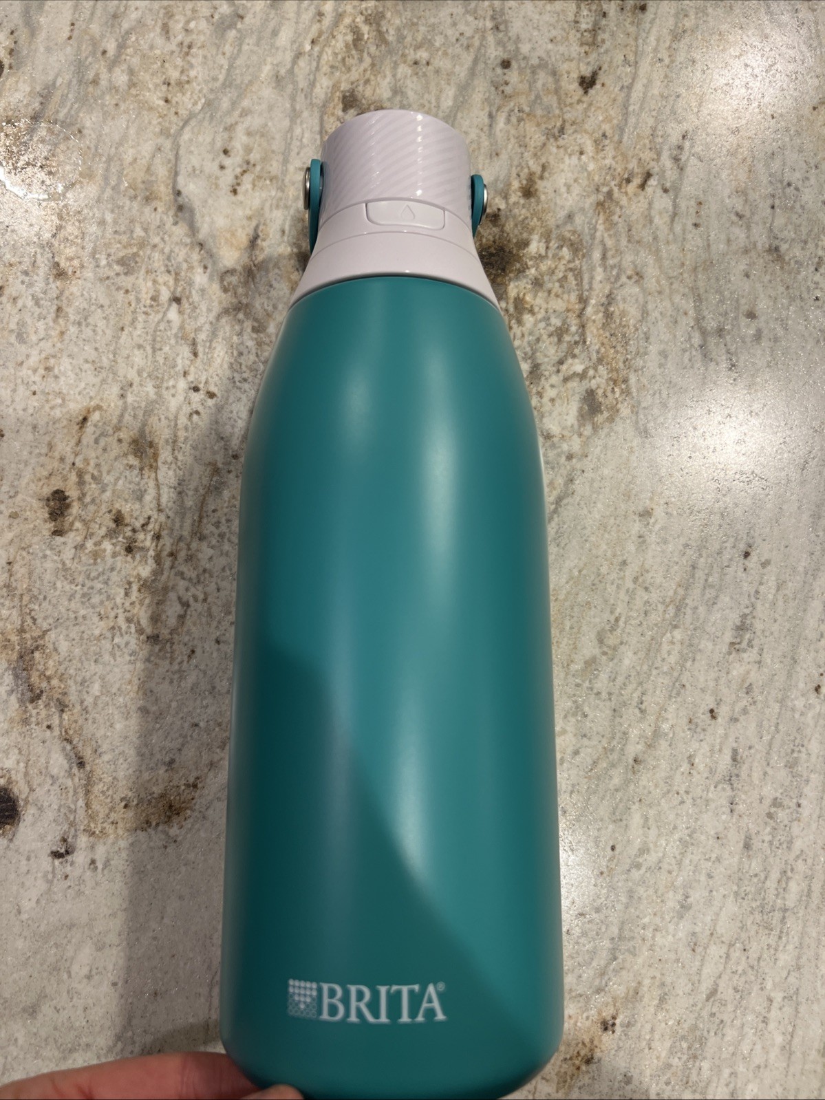 Brita Insulated Filtered Water Bottle with Straw, Reusable, Stainless Steel M