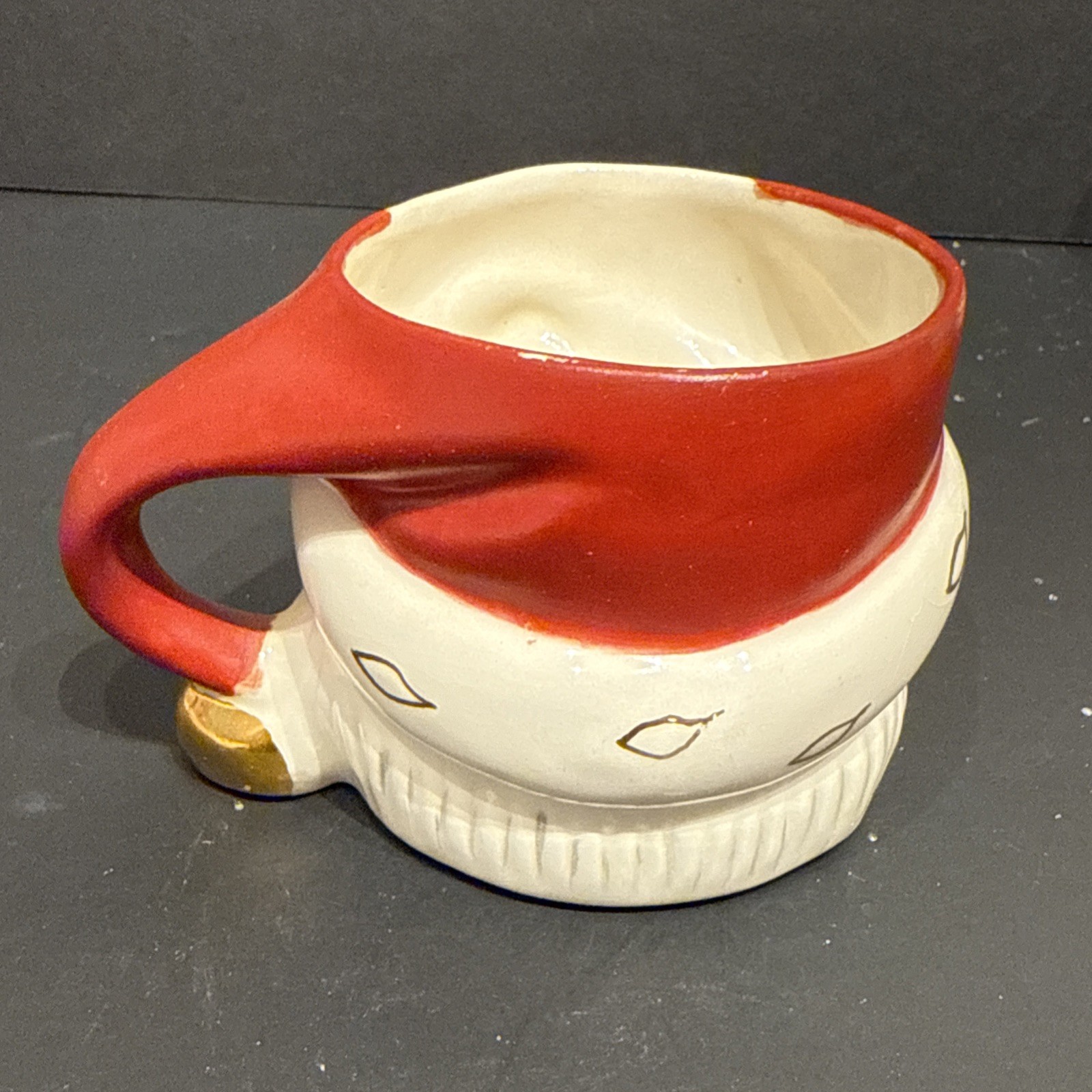 Vintage Santa Mugs Set Of 4 HH Style Made In Japan, 2.75” Tall