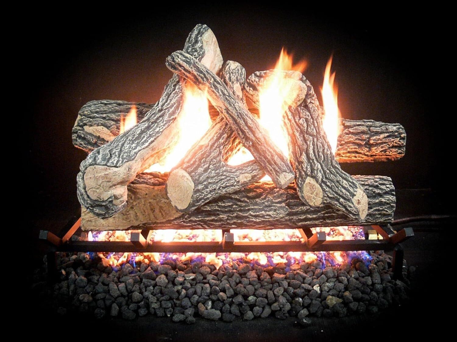 18" 24" 30" Great Oak Premium Decorative Vented Gas Fireplace Logs (LOGS ONLY)