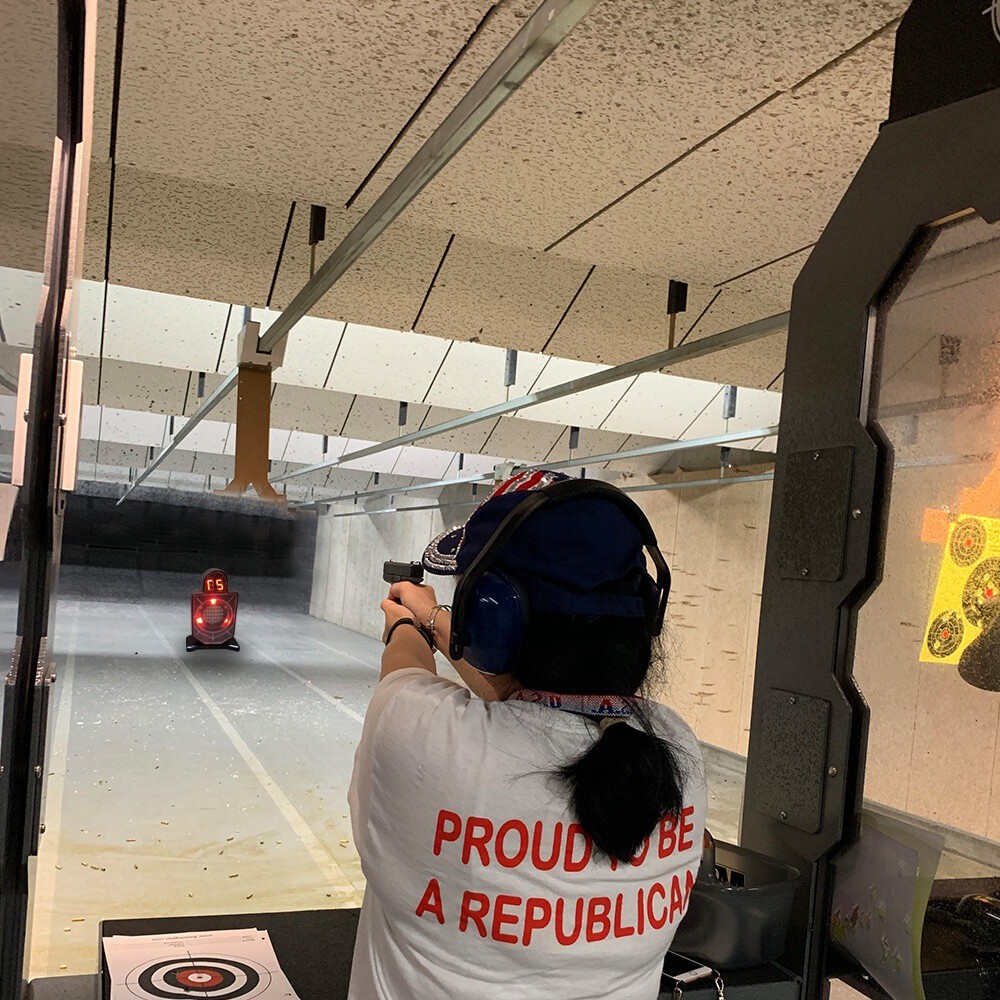 Portable Laser Trainer Target for Dry Fire Practice and Reactive Laser Shooting