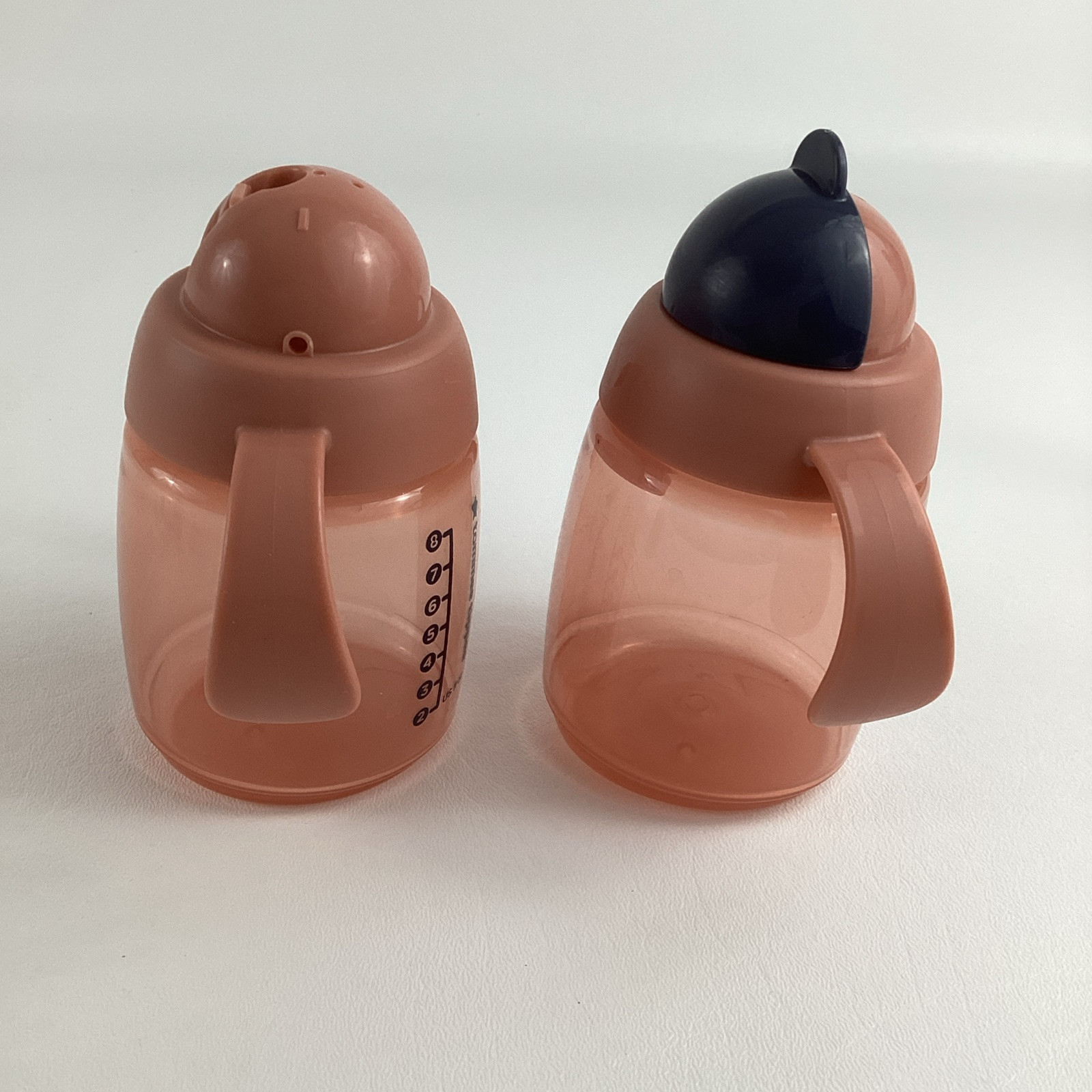 2 Tommee Tippee Toddler Sippy Superstar Weighted Straw Cups Anti Leak Drink