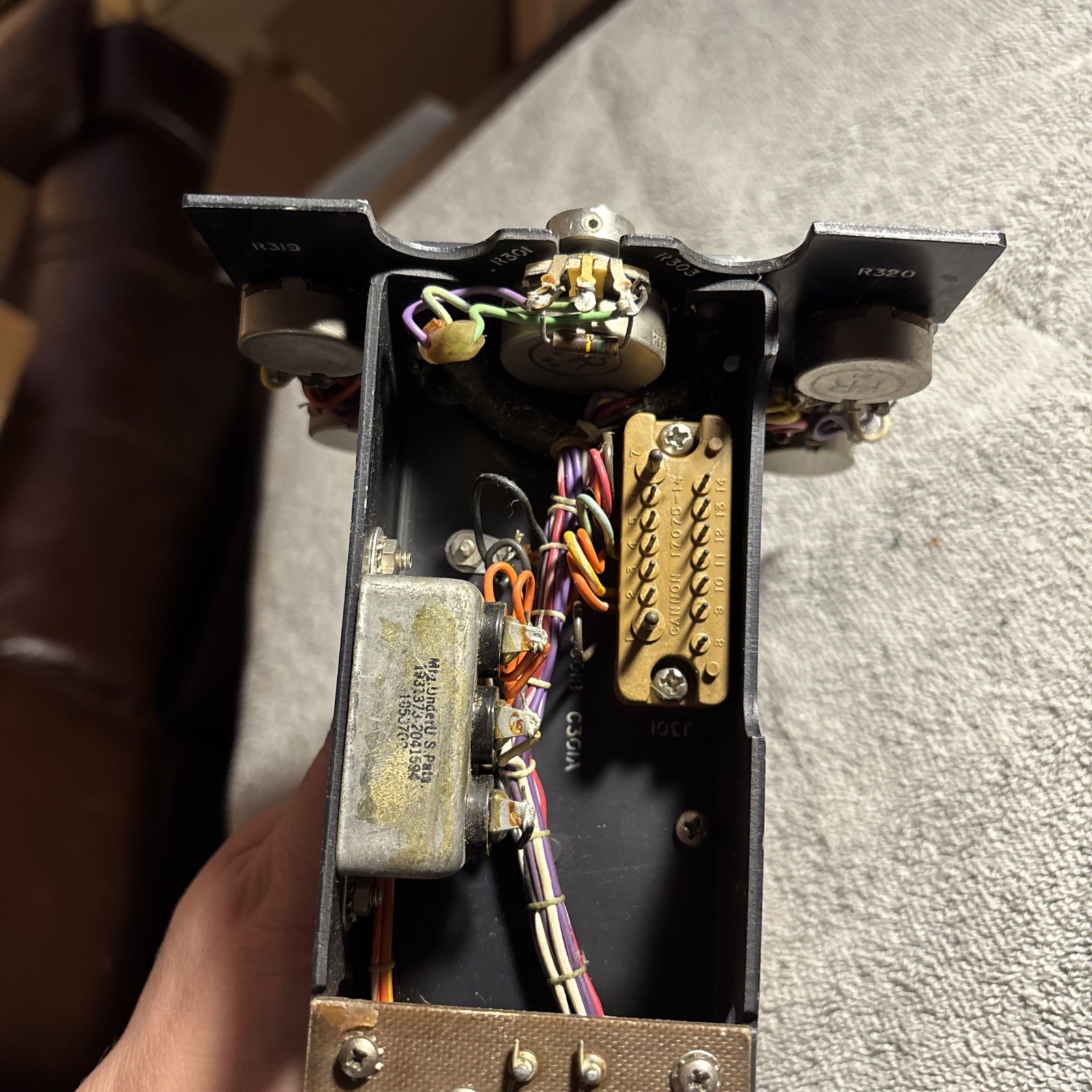 Vintage military radio frequency RF monitor As Is