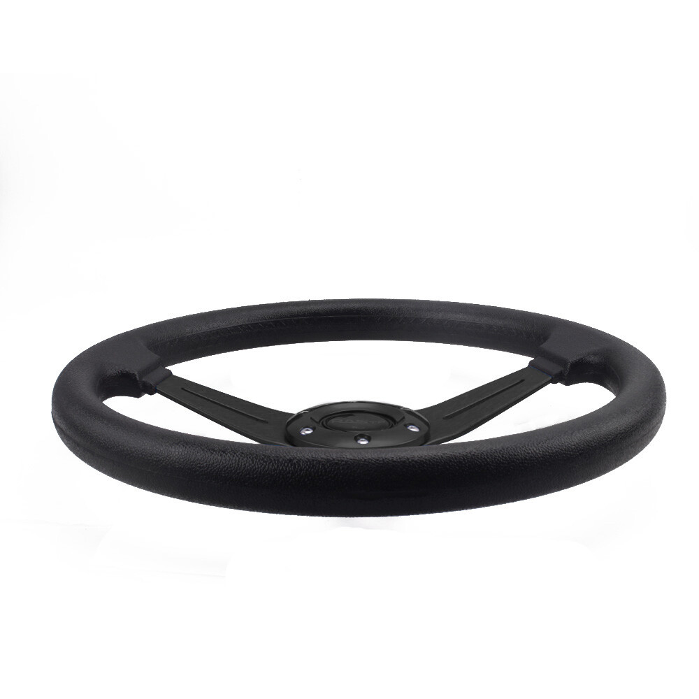 Black 14INCH Universal Aluminum Racing Steering Wheel Drifting Deep Dish 6 Bolt