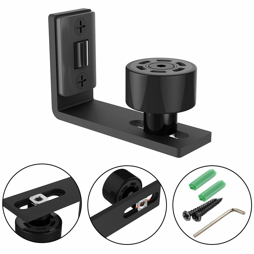 Upgrade Adjustable Wall Mount Bottom Floor Guide For Sliding Barn Door Hardware