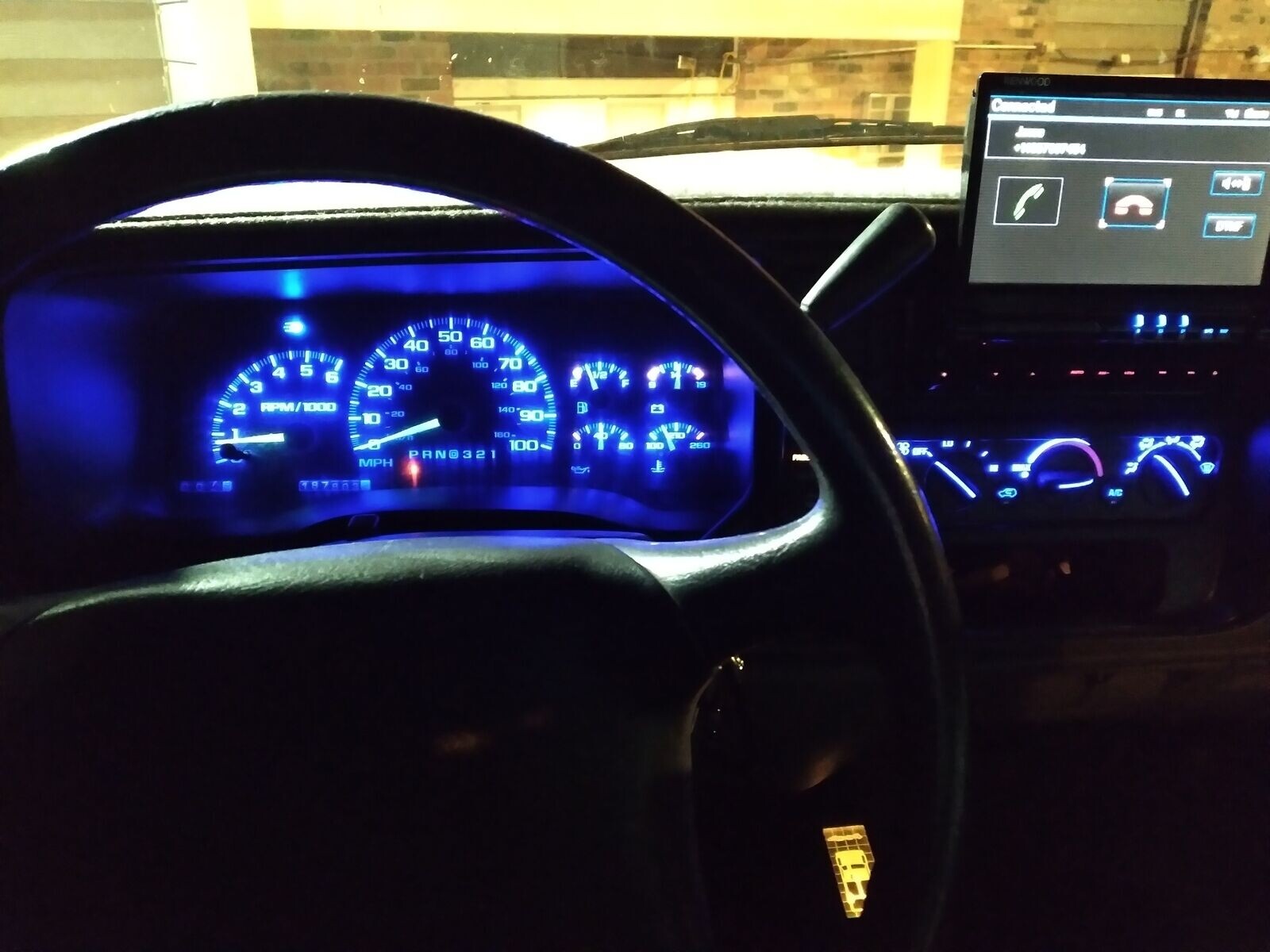 14 Royal Blue LED Kit For 1992-1999 Chevrolet Trucks Gauge Cluster & AC Controls